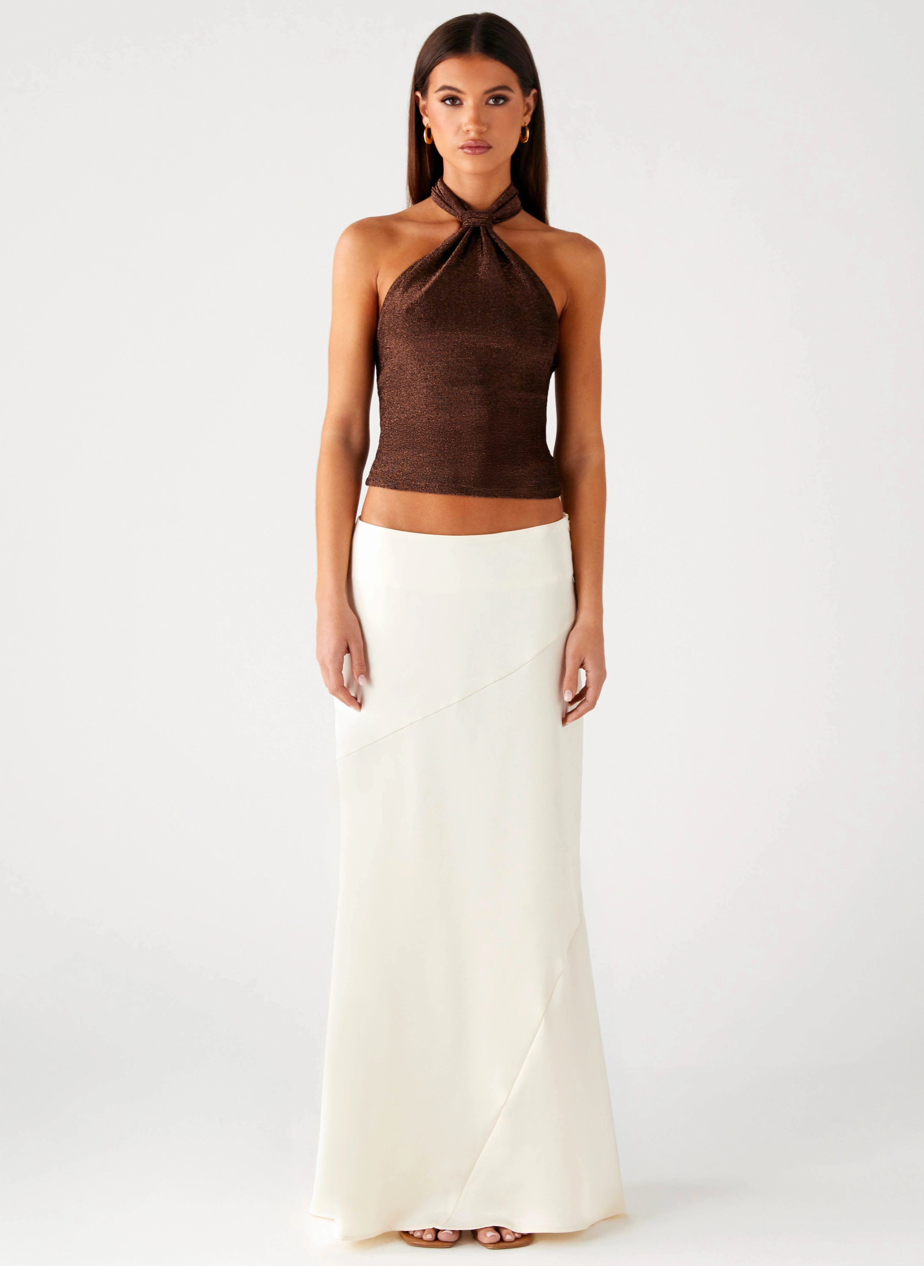 AntiSnagYarnProcessing Amber Light Top - Chocolate