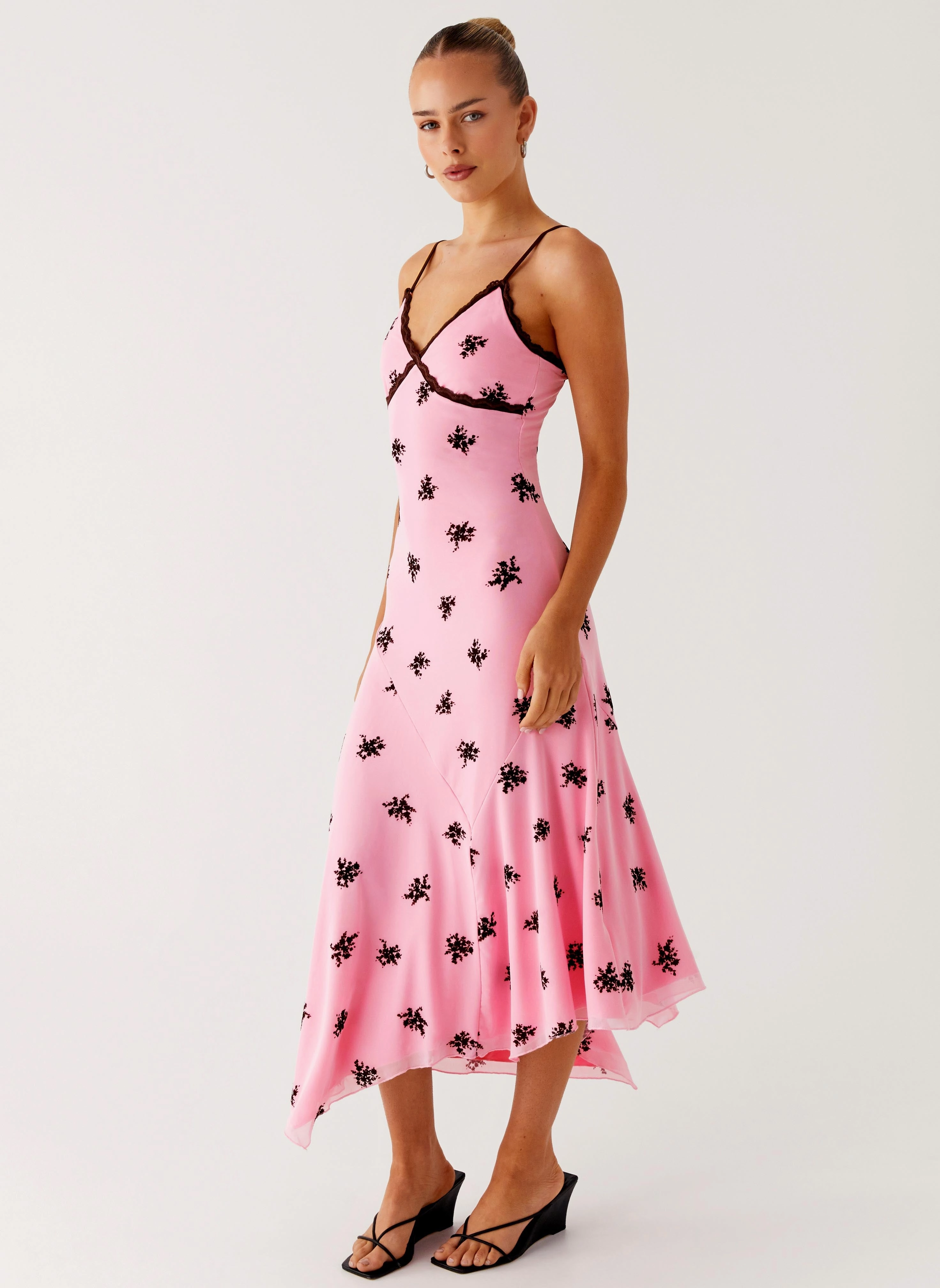 Airy Movement Amelia Midi Dress - Pink