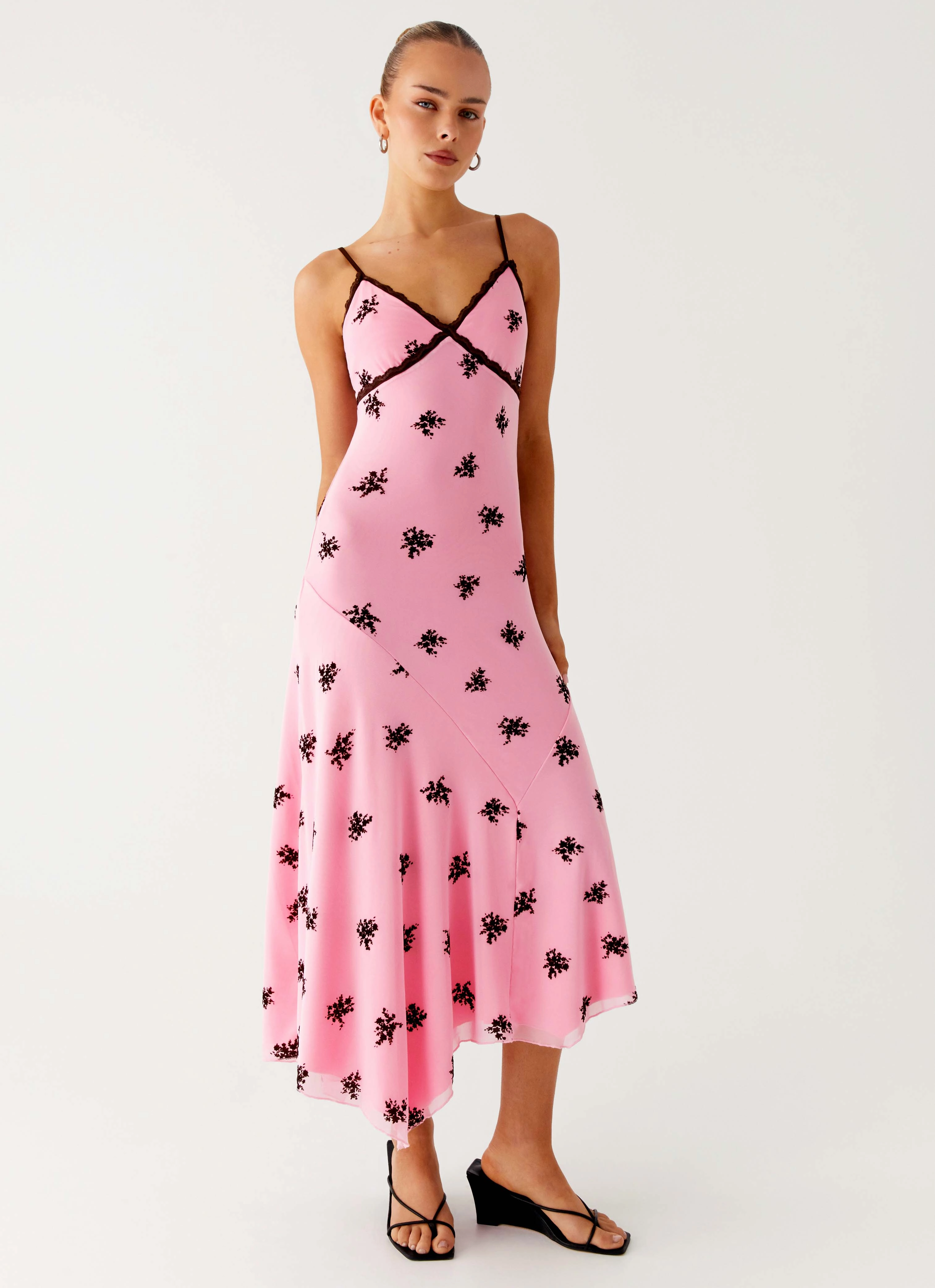 Trendy Fit Look Amelia Midi Dress - Pink
