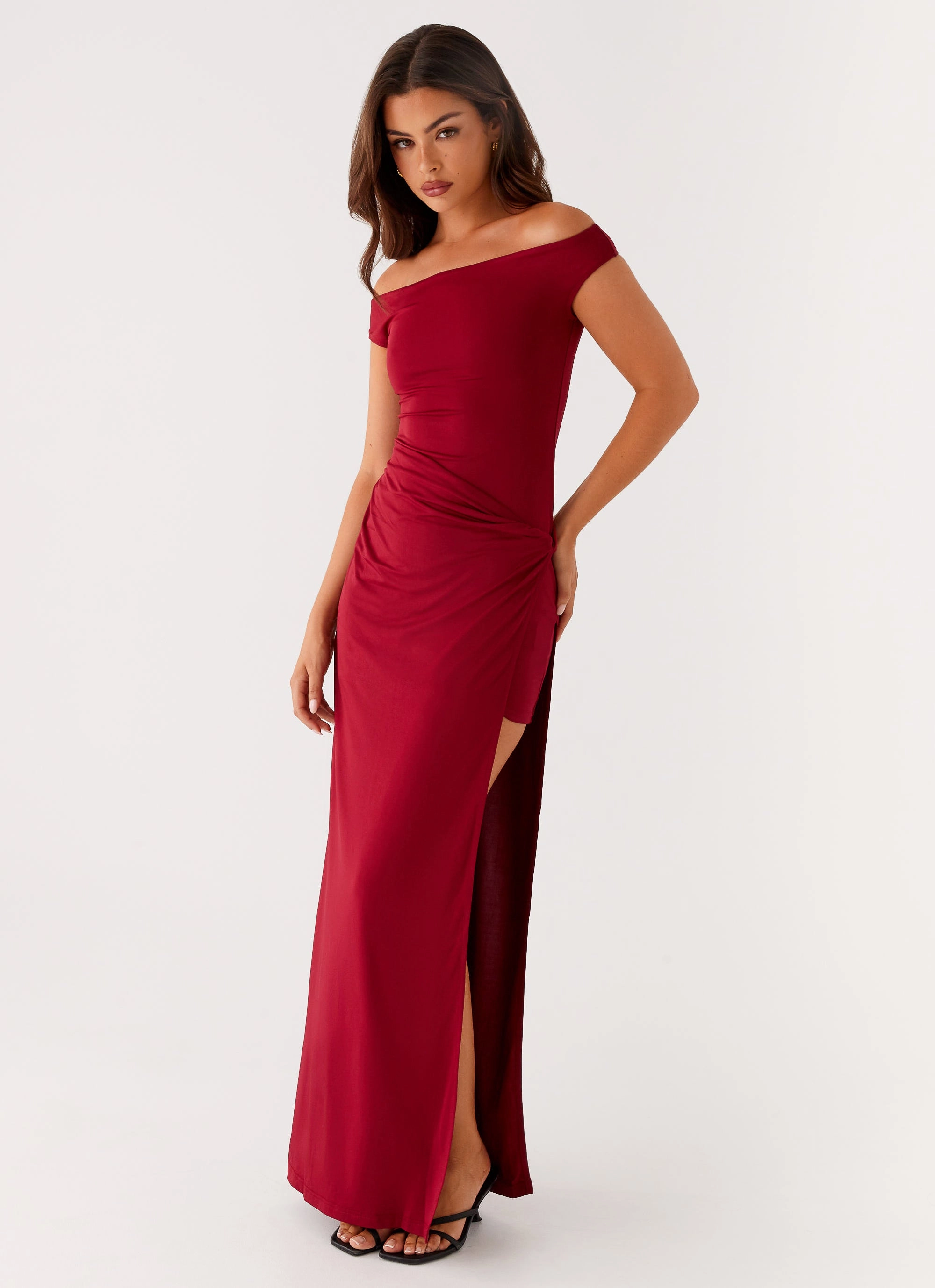 All Moments Fashion Fit Amerie Maxi Dress - Maroon