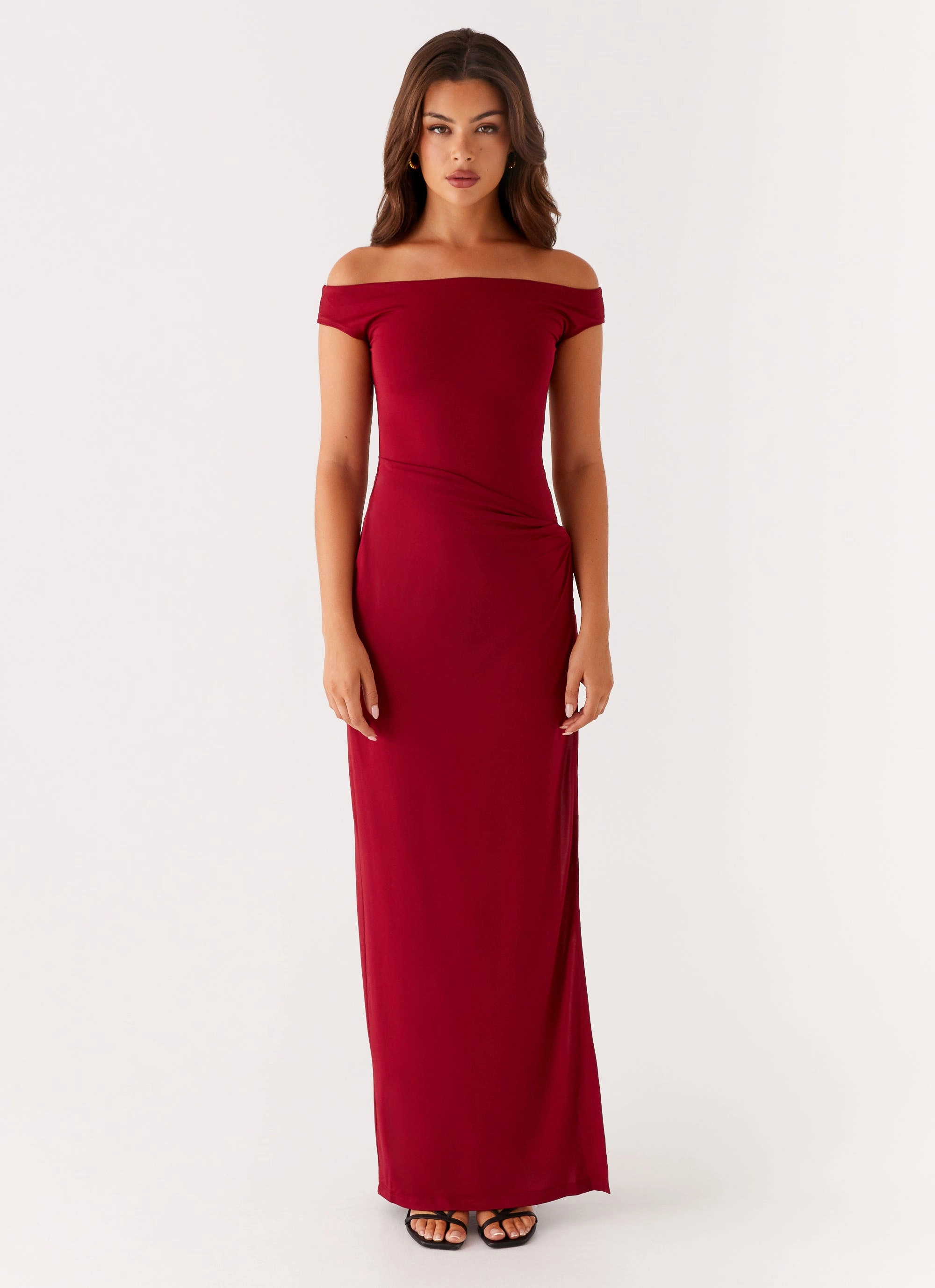 Amerie Maxi Dress - Maroon Summer-Season Travel Ready