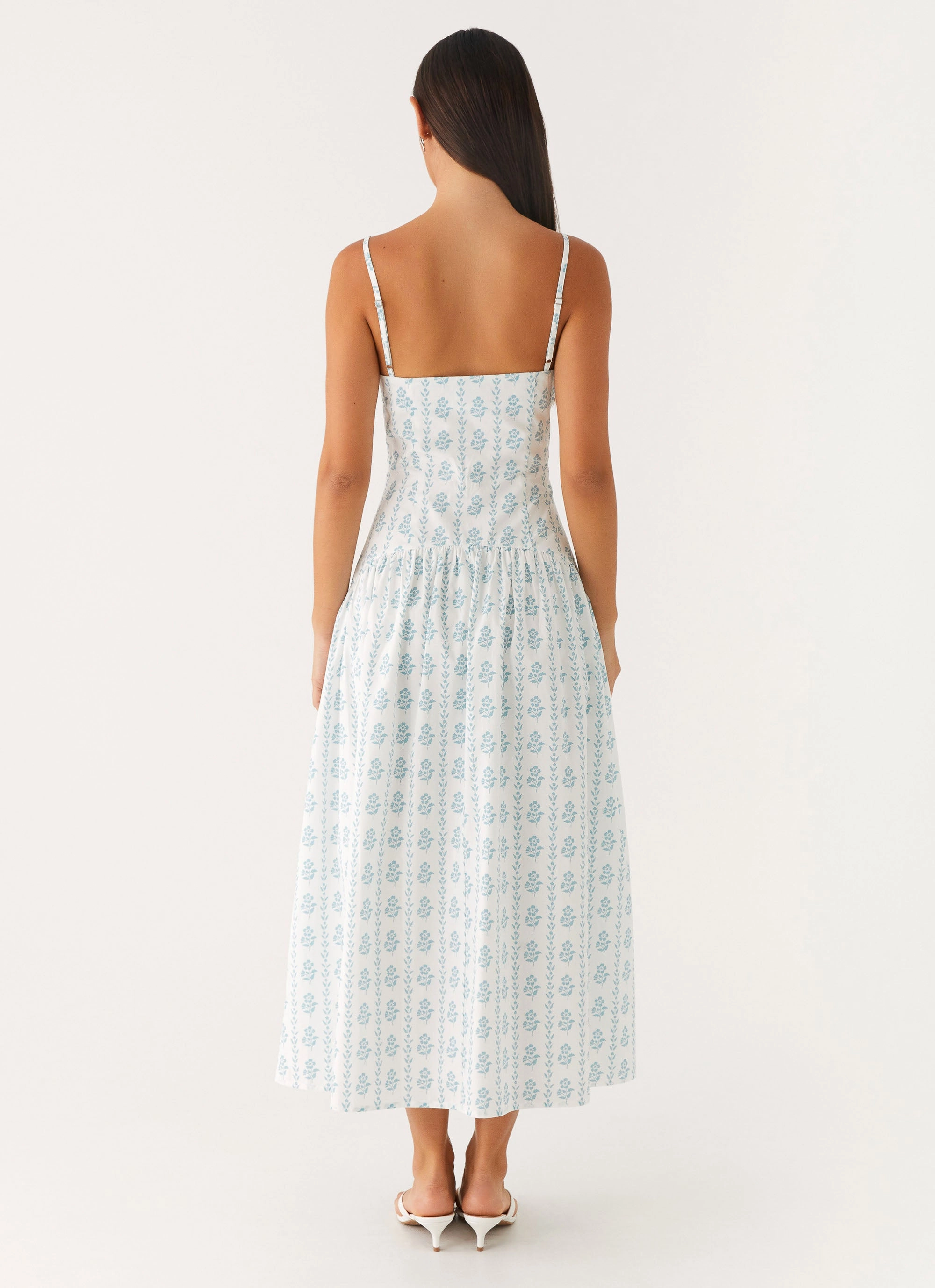 Layering Comfort Amelie Midi Dress - Sweet Daydream Print