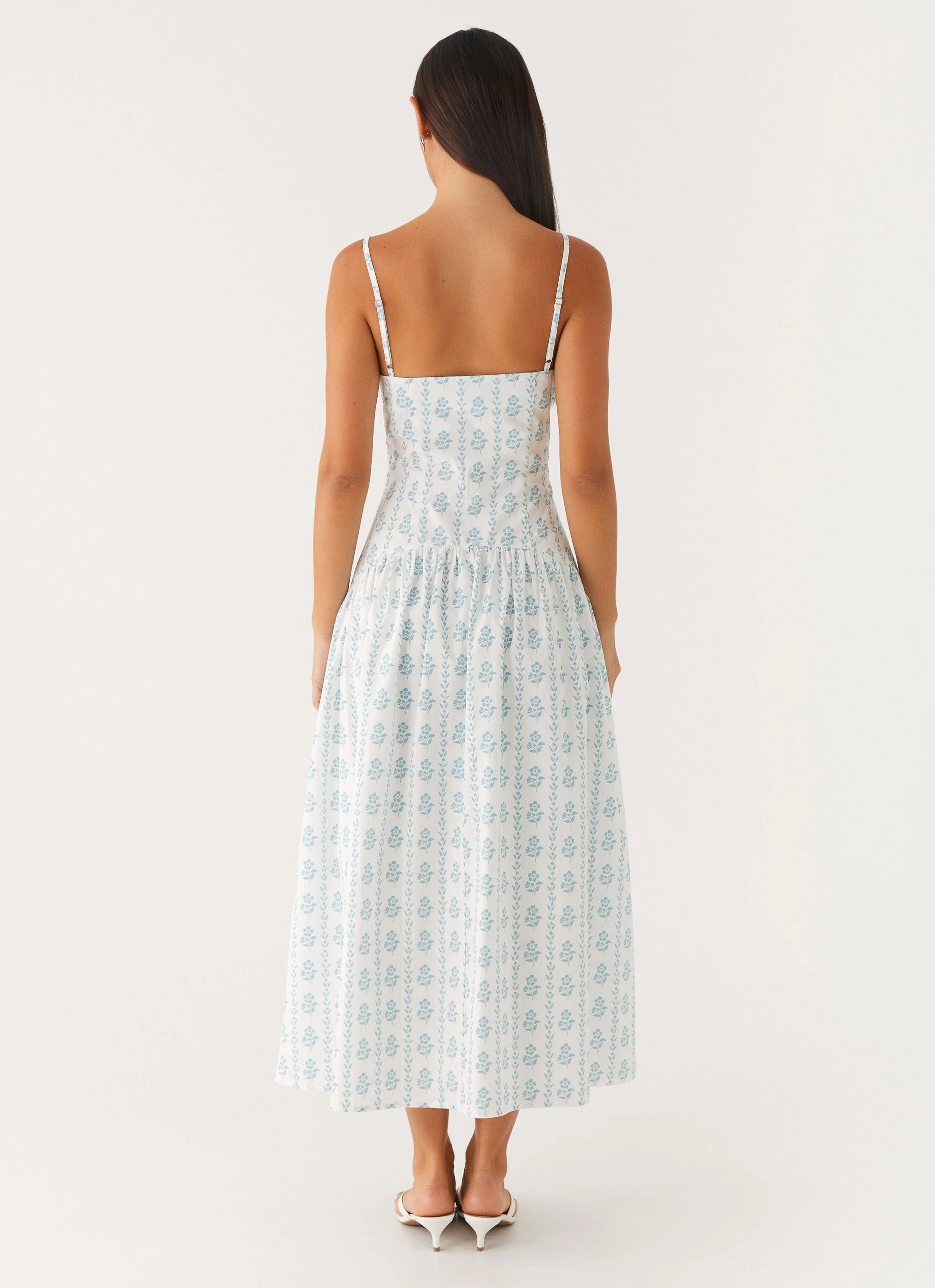 Amelie Midi Dress - Sweet Daydream Print Charming Fit