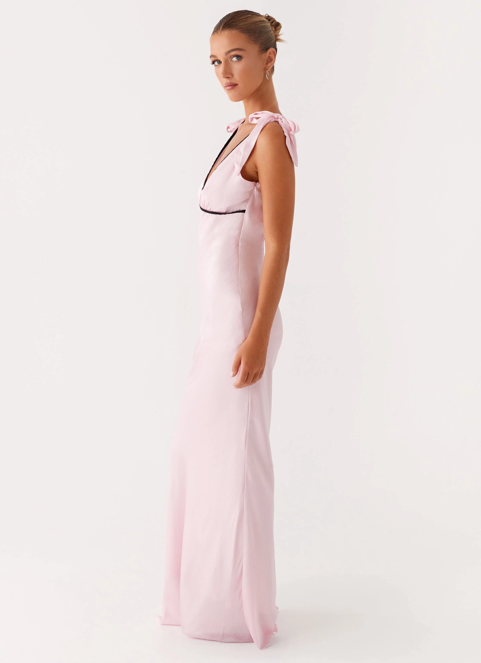 Easy Draping Sophisticated Wear Romeo Maxi Dress - Pink