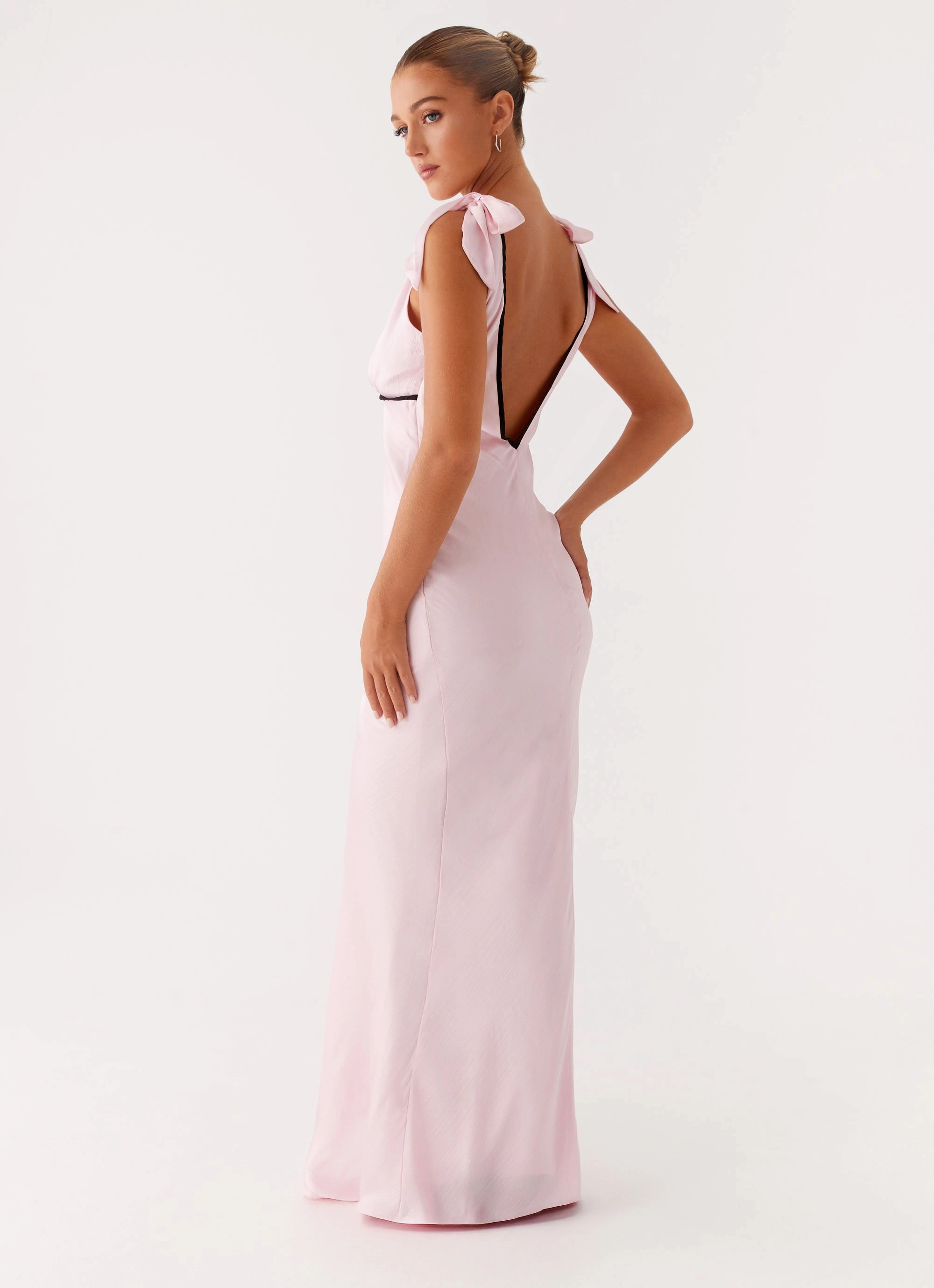 Romeo Maxi Dress - Pink Flattering and Effortless