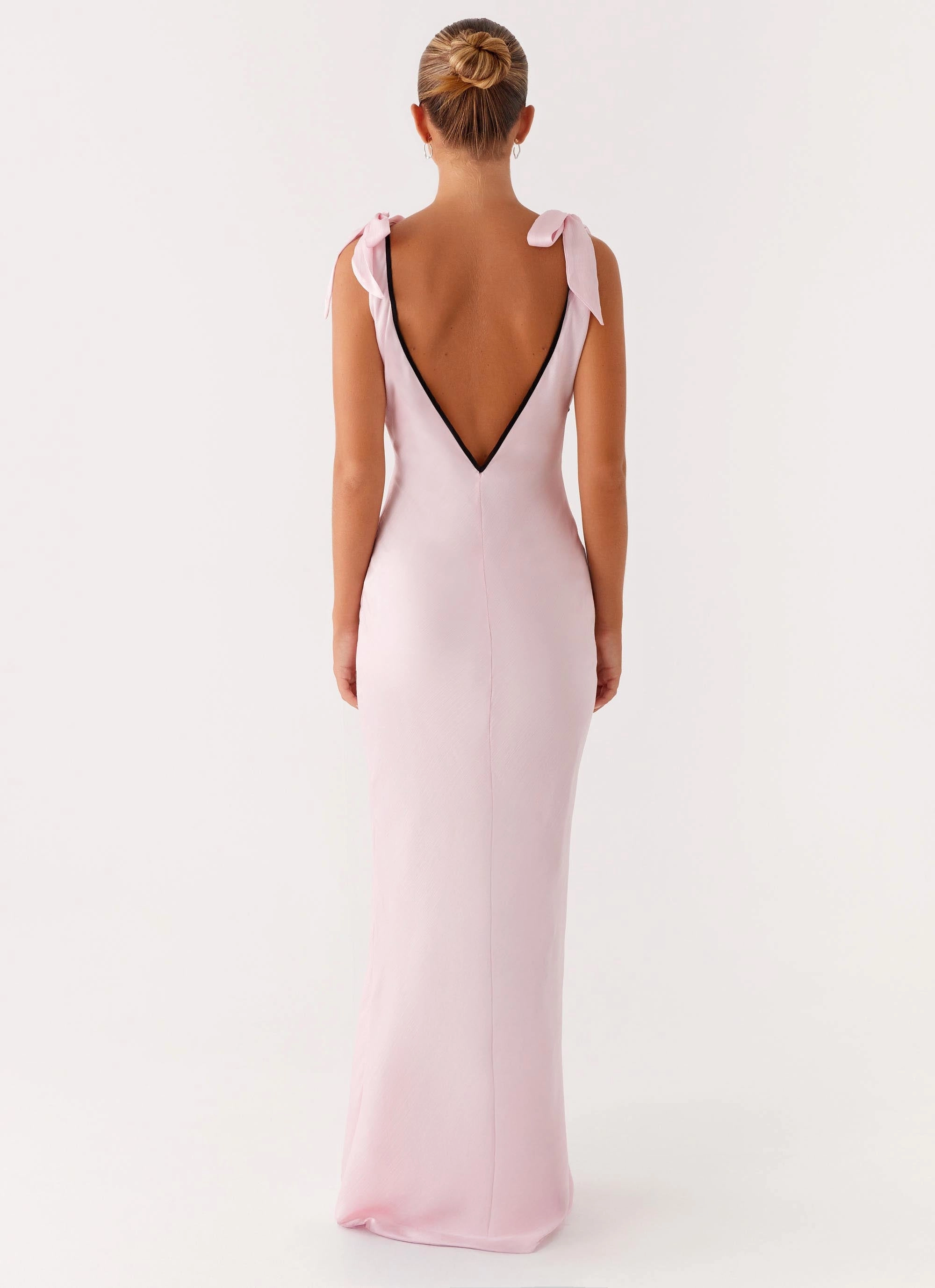 Curvy Glam Night wear Romeo Maxi Dress - Pink