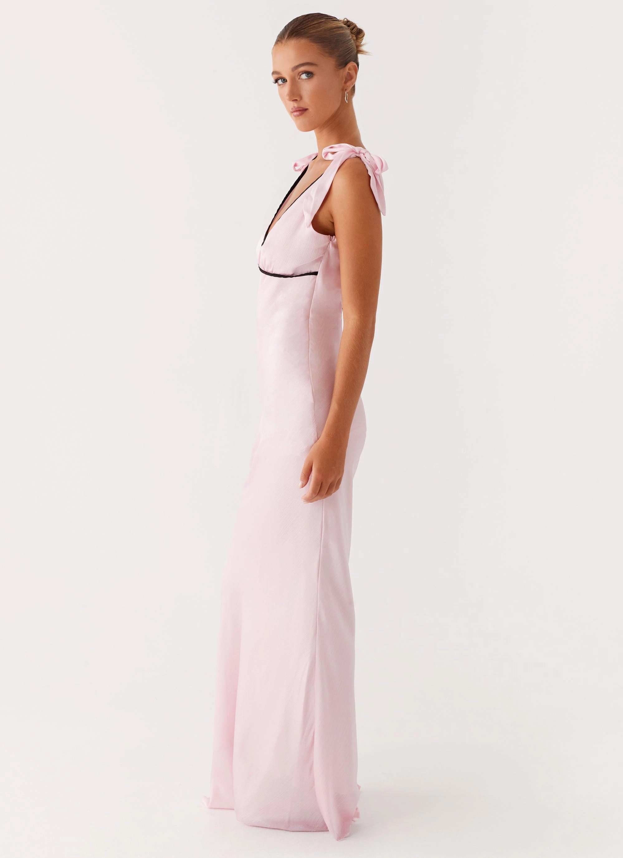 Romeo Maxi Dress - Pink Bride Side