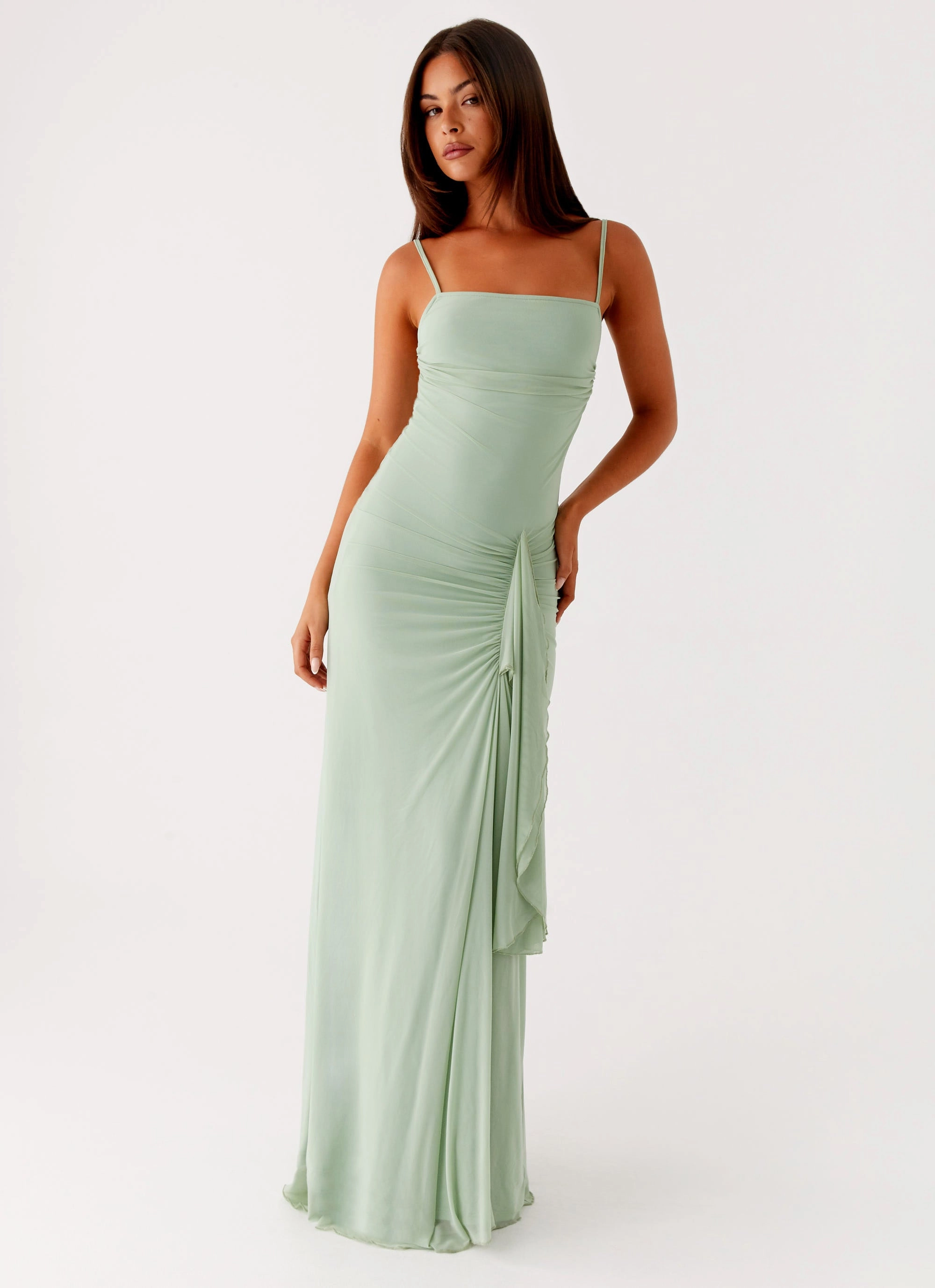 Amphi Maxi Dress - Sage Easy Pairing Light Bow