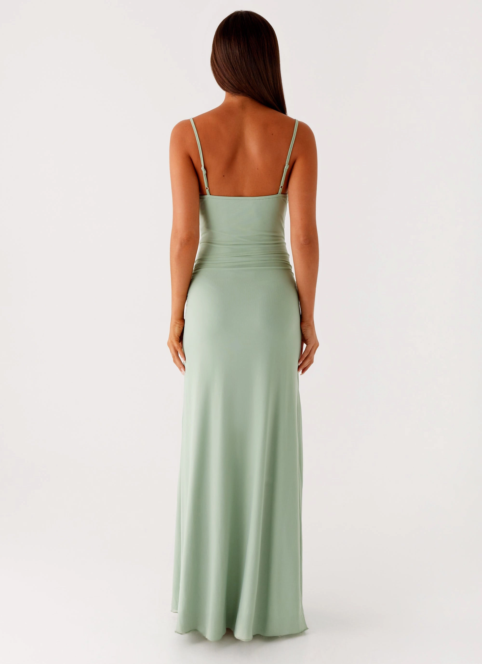 Amphi Maxi Dress - Sage Color Pop Dry-Clean-Only