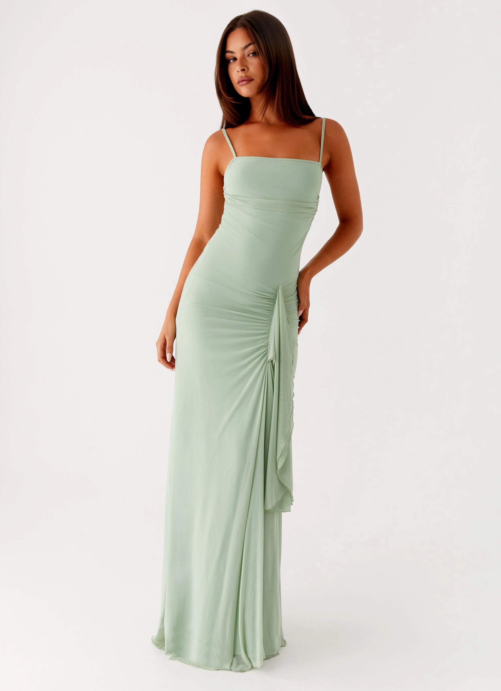 Amphi Maxi Dress - Sage LightweightMaterial Comfy and Cozy