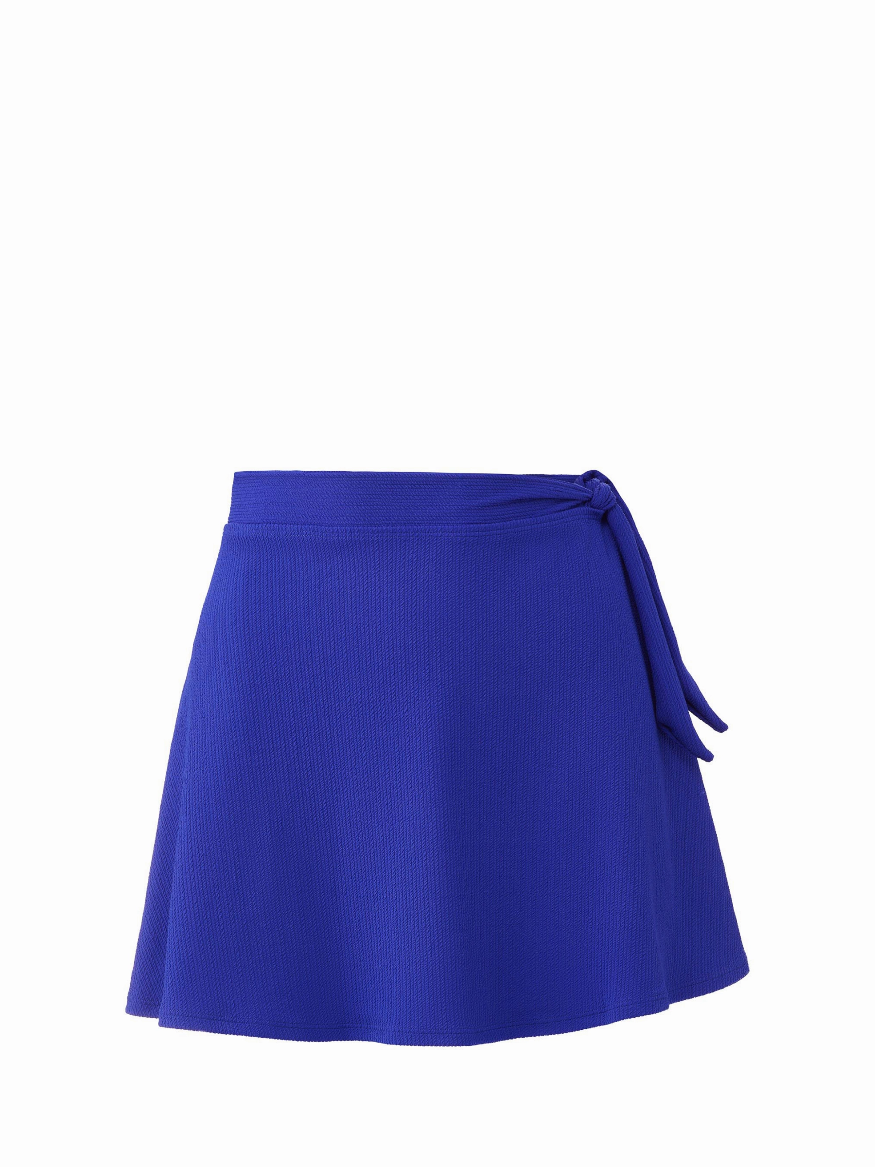 Poolside Ready Sun Protective Layer Amy Swim Skirt Iris Texture