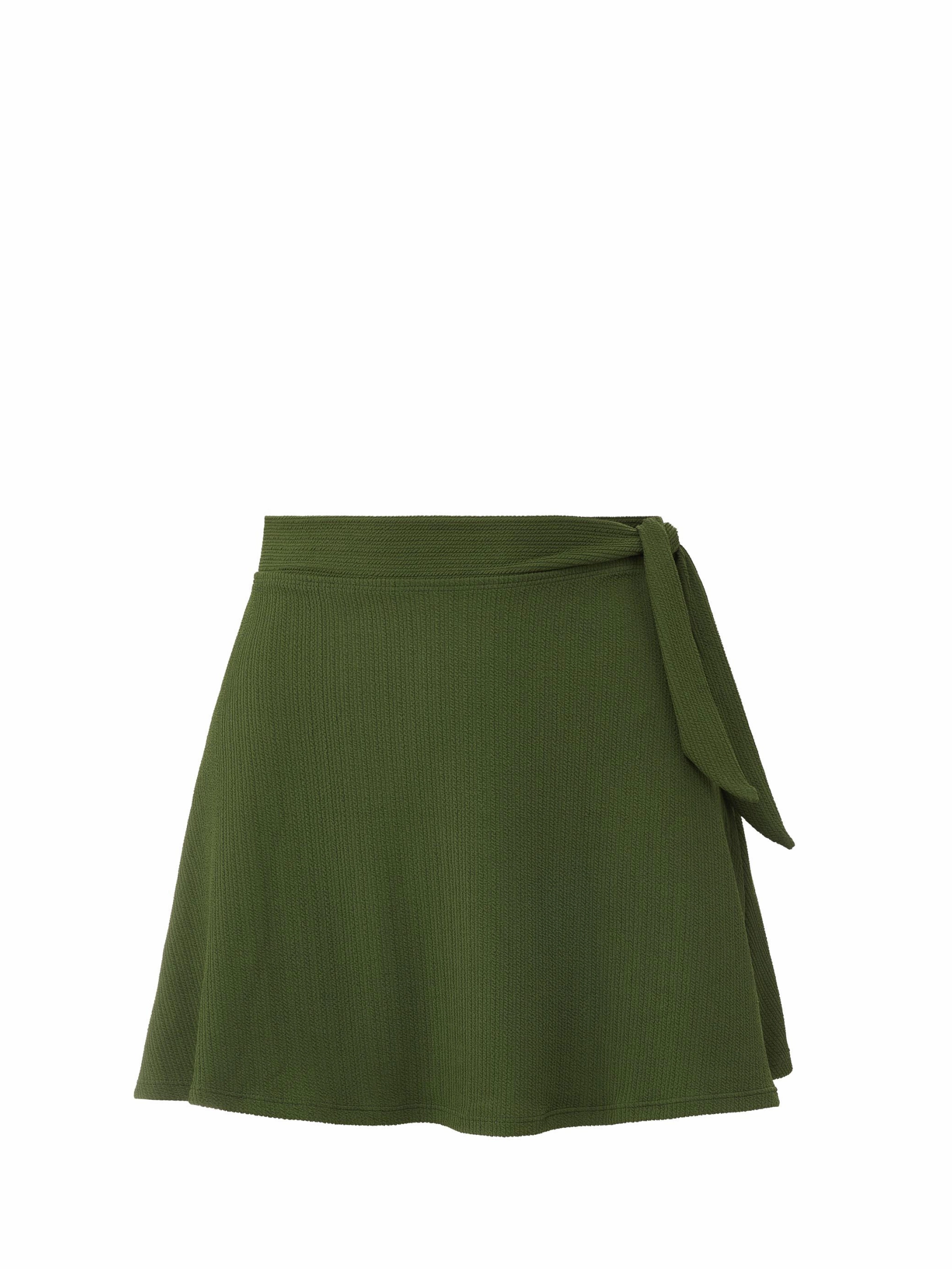Odor Control Tech Amy Swim Skirt Olive Texture