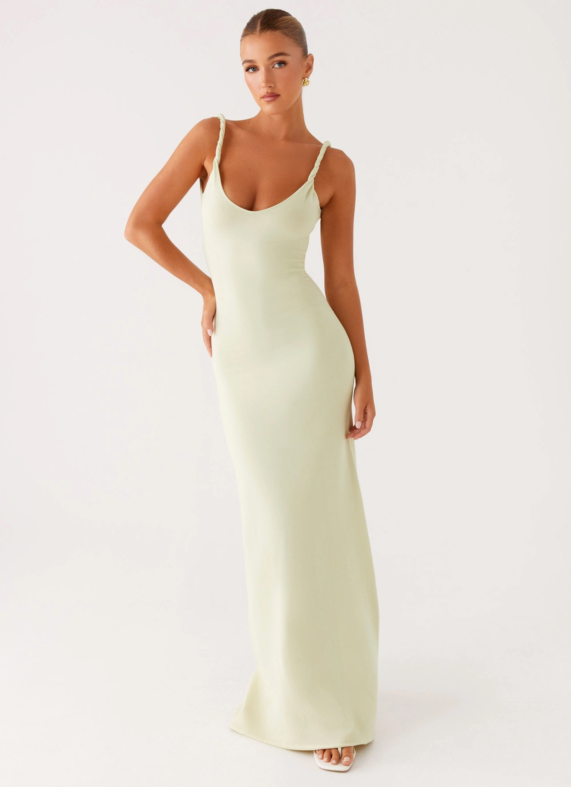 Square-Neck Anastasia Maxi Dress - Sage