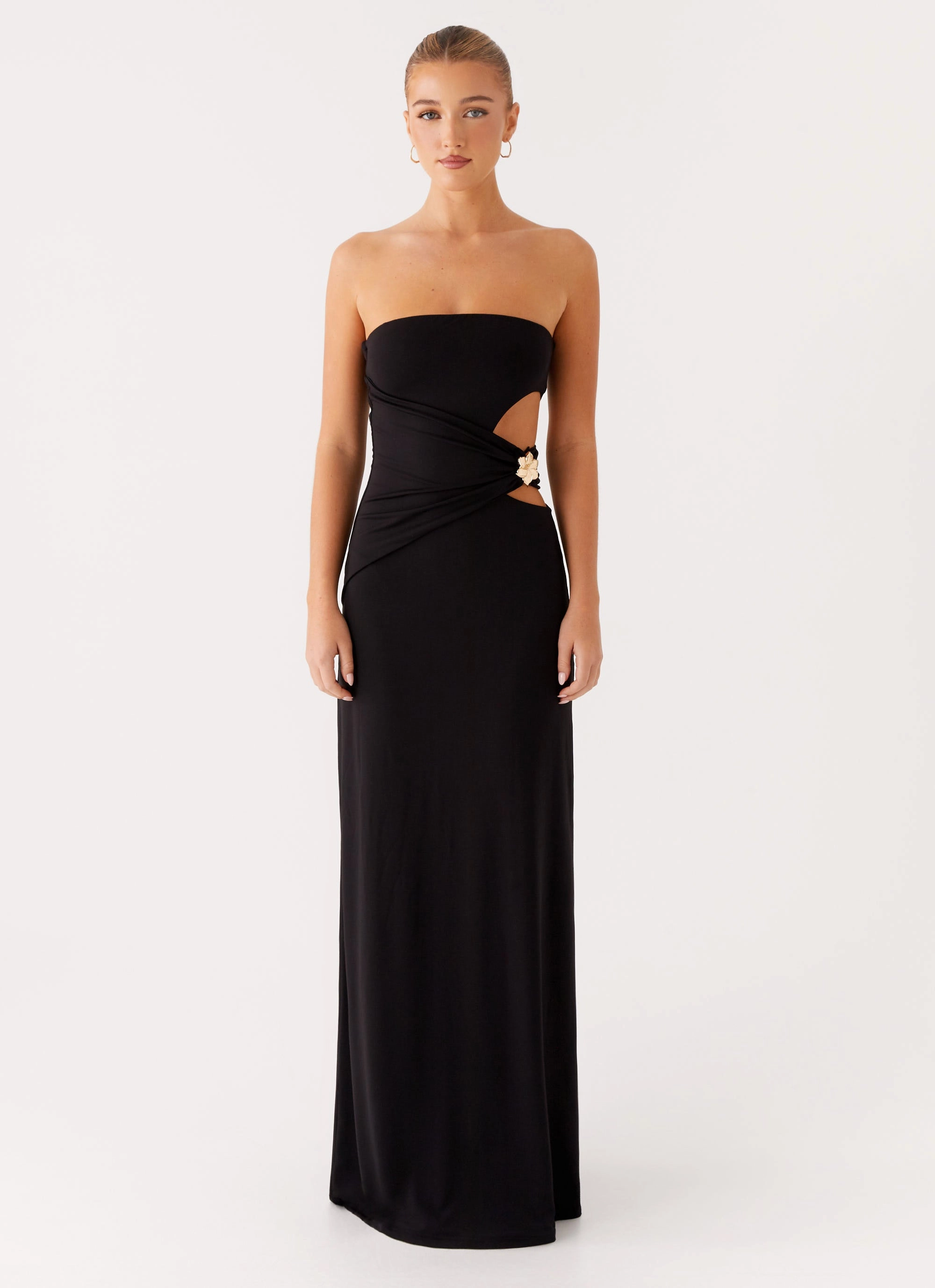 Layered Form Anetta Maxi Dress - Black