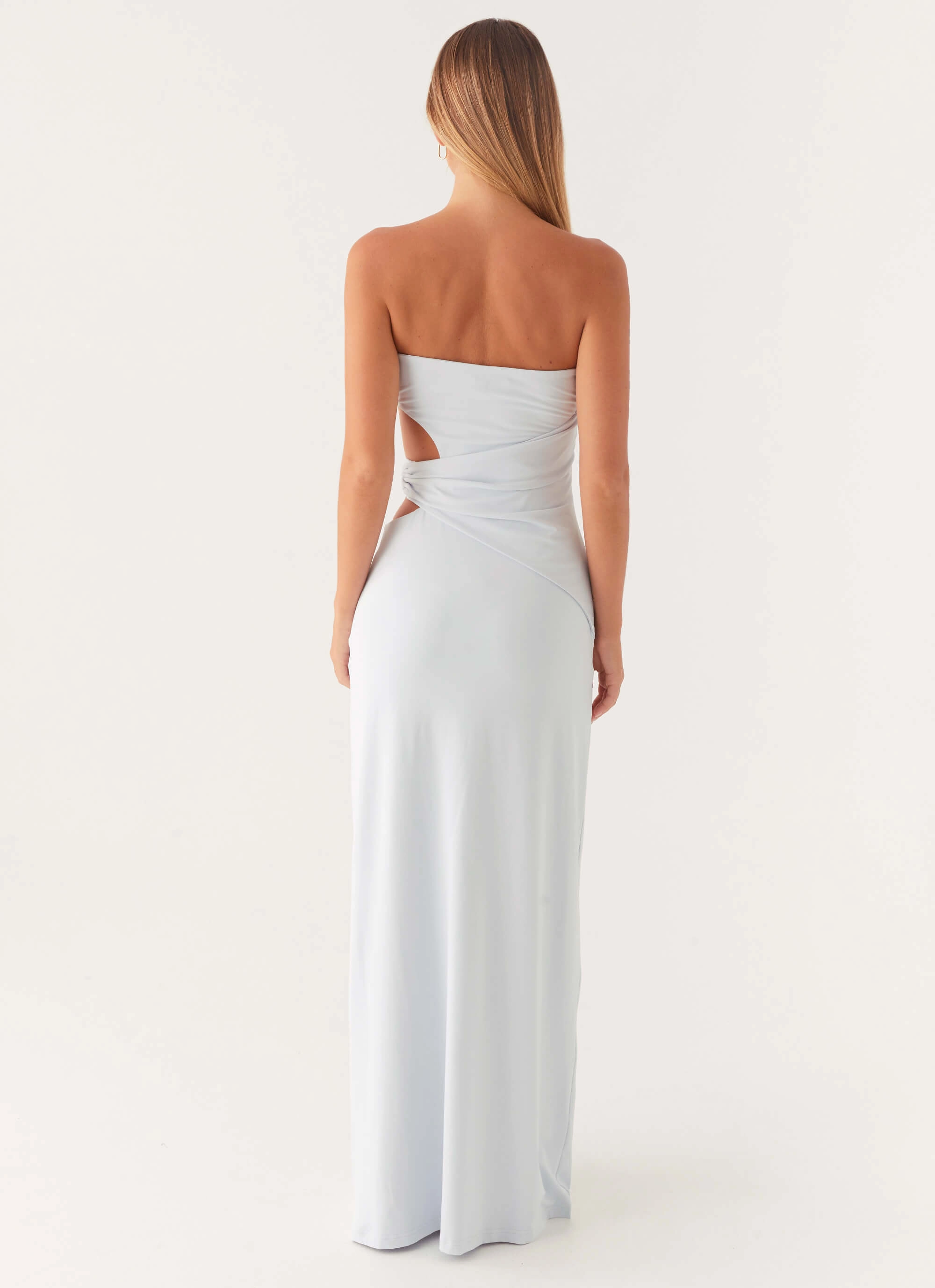 Anetta Maxi Dress - Pale Blue Minimal Fit