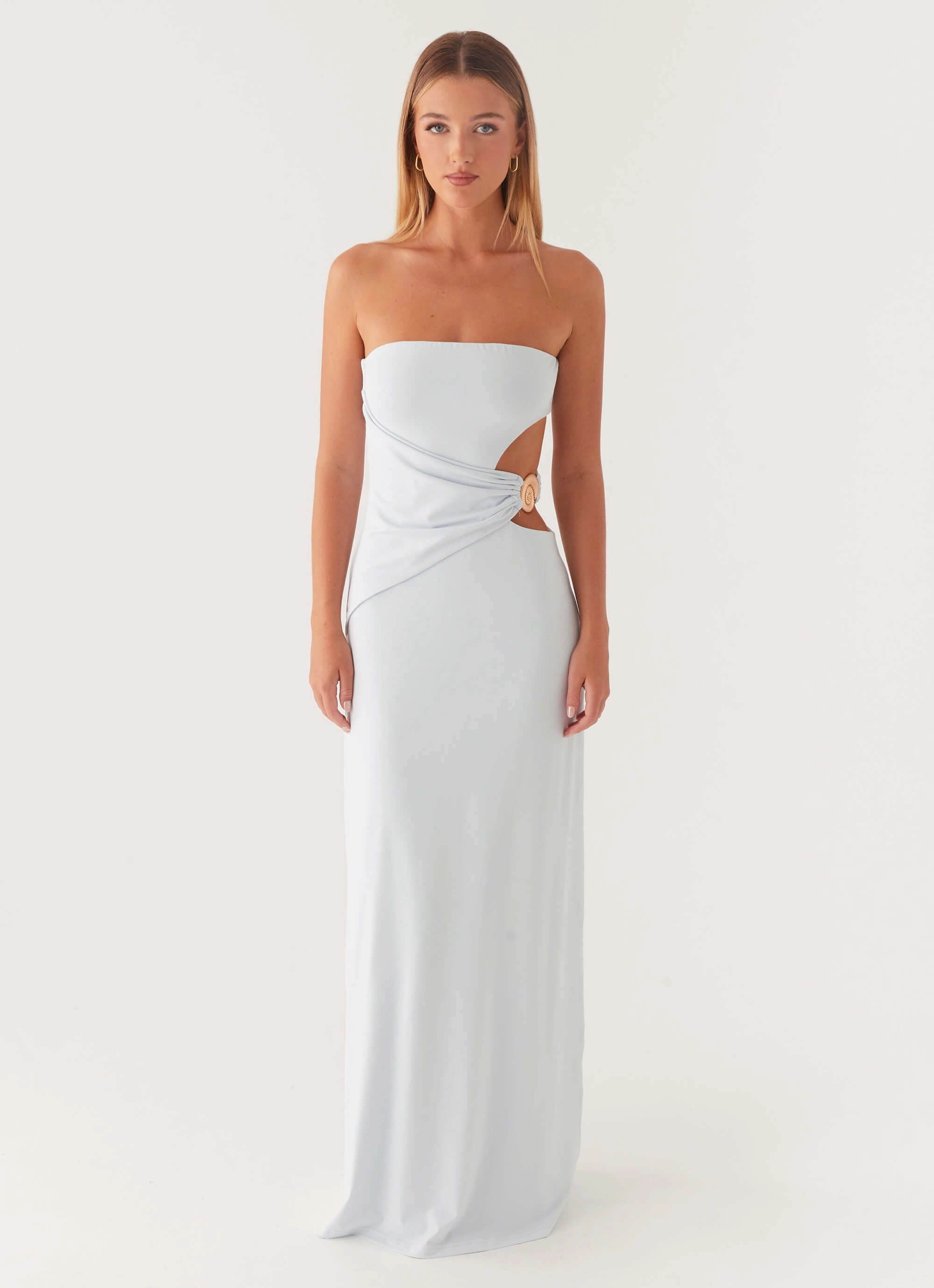 Anetta Maxi Dress - Pale Blue Comfy Design