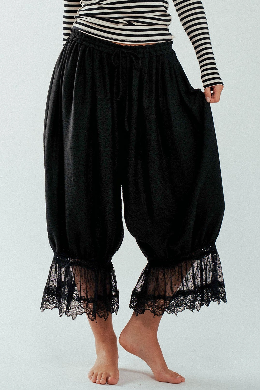 Angelic Bloomer Pants - Black EasyCareMaterial