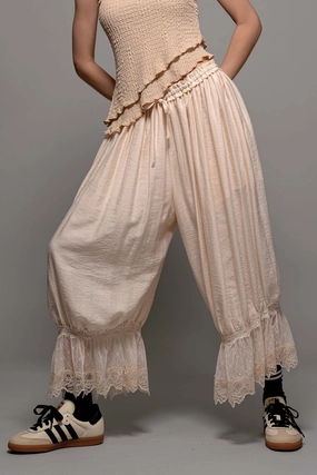 Thermal Regulating Fabric Outdoor Comfort Angelic Bloomer Pants - Ivory