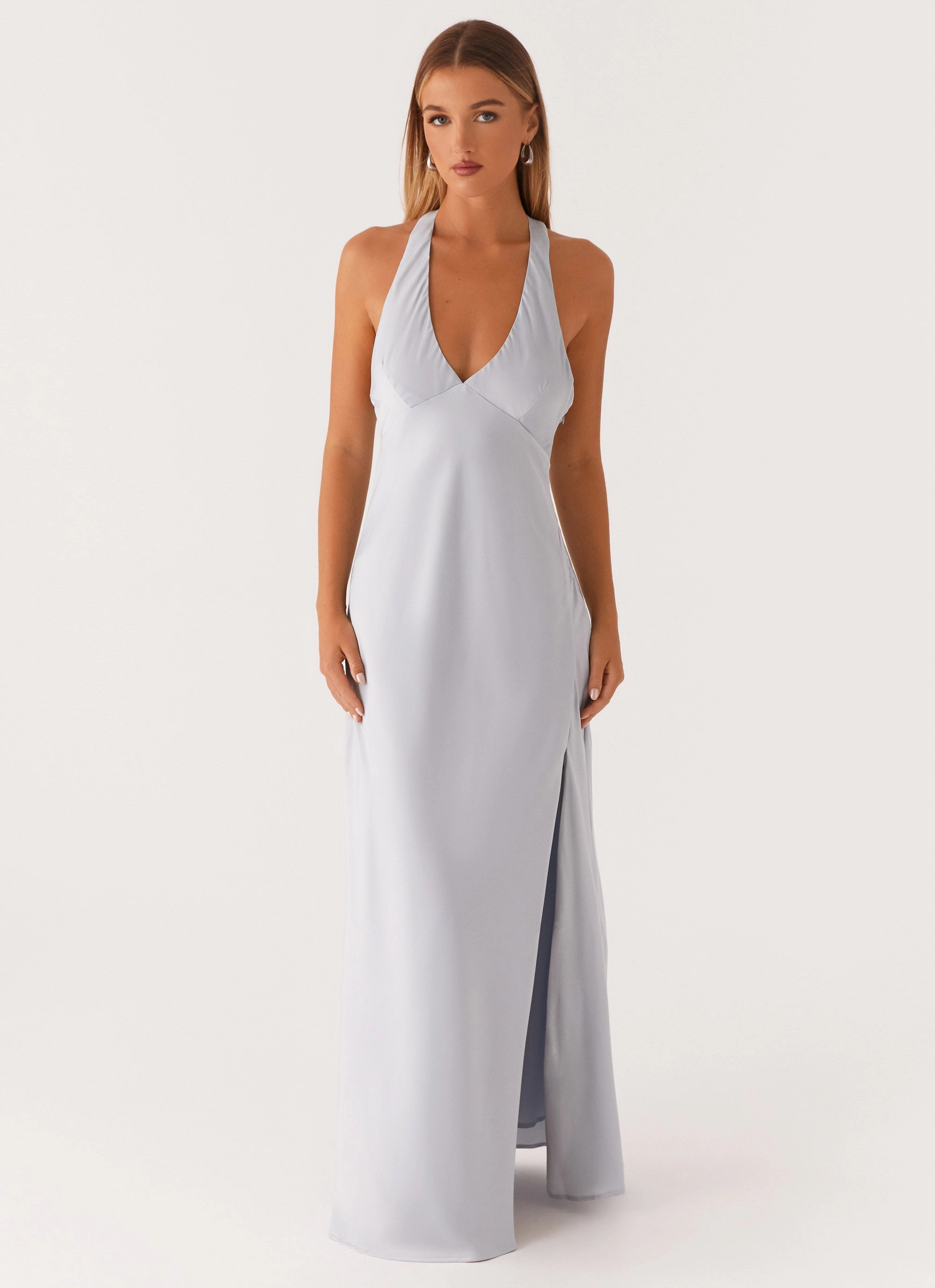 Angie Maxi Dress - Blue Subtle Elegance