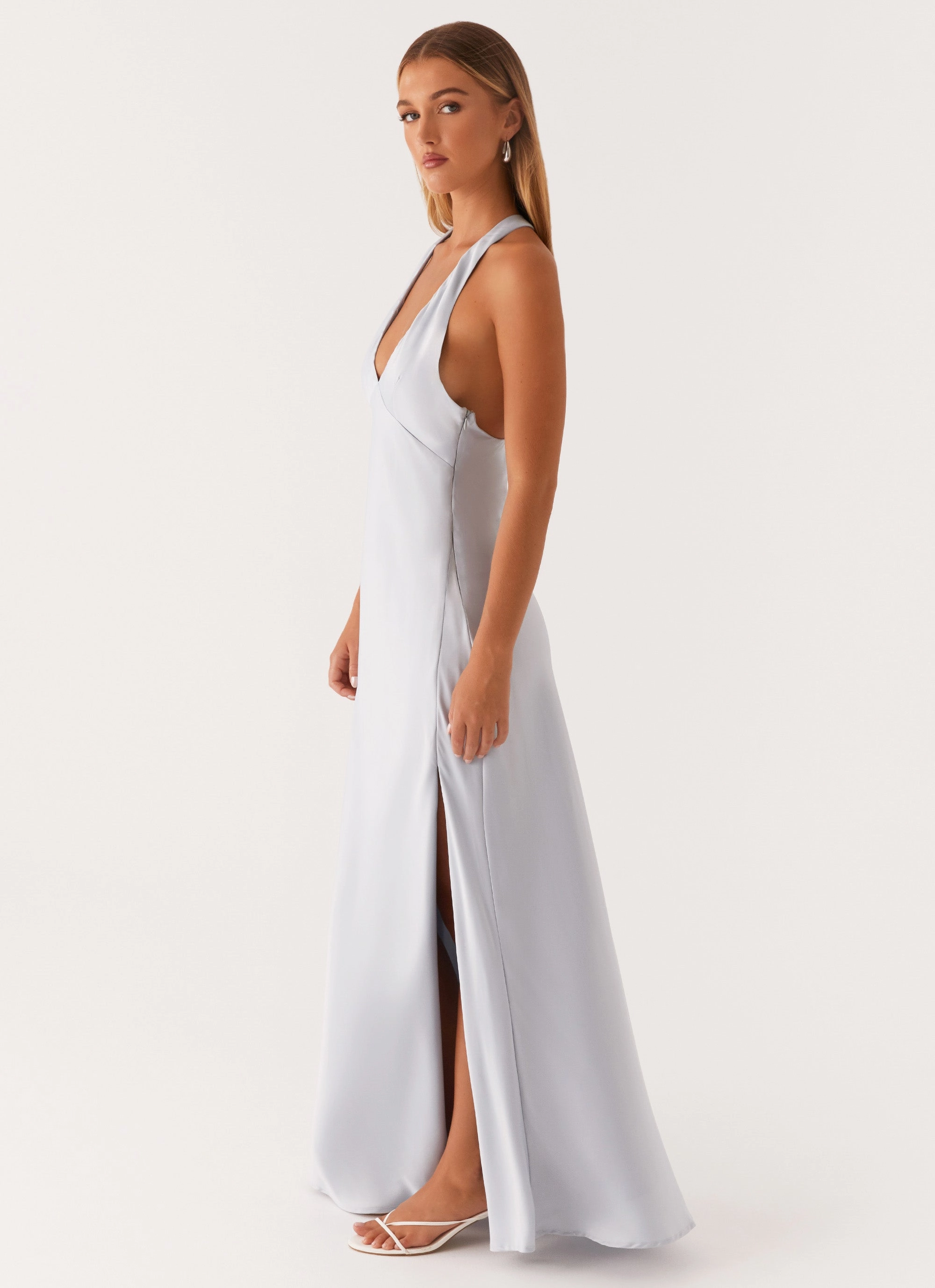 Classic Style Angie Maxi Dress - Blue