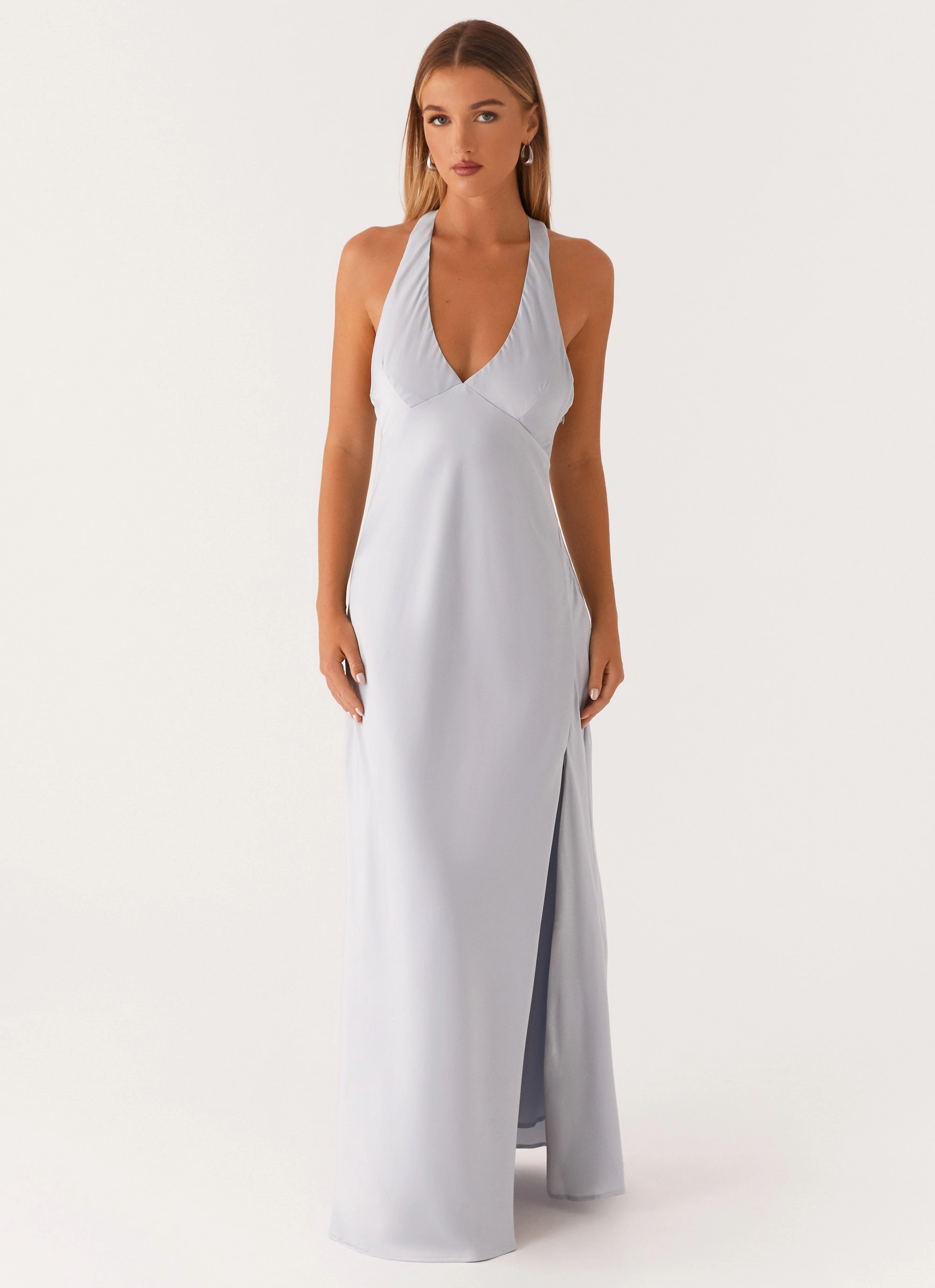 Angie Maxi Dress - Blue Soft Weave Essential Layer