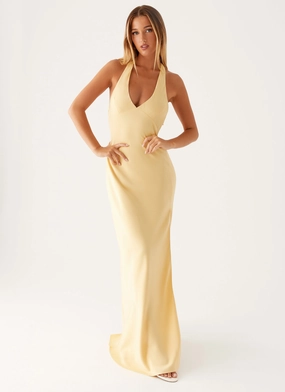 Fresh Energy Refined Mood Angie Maxi Dress - Yellow