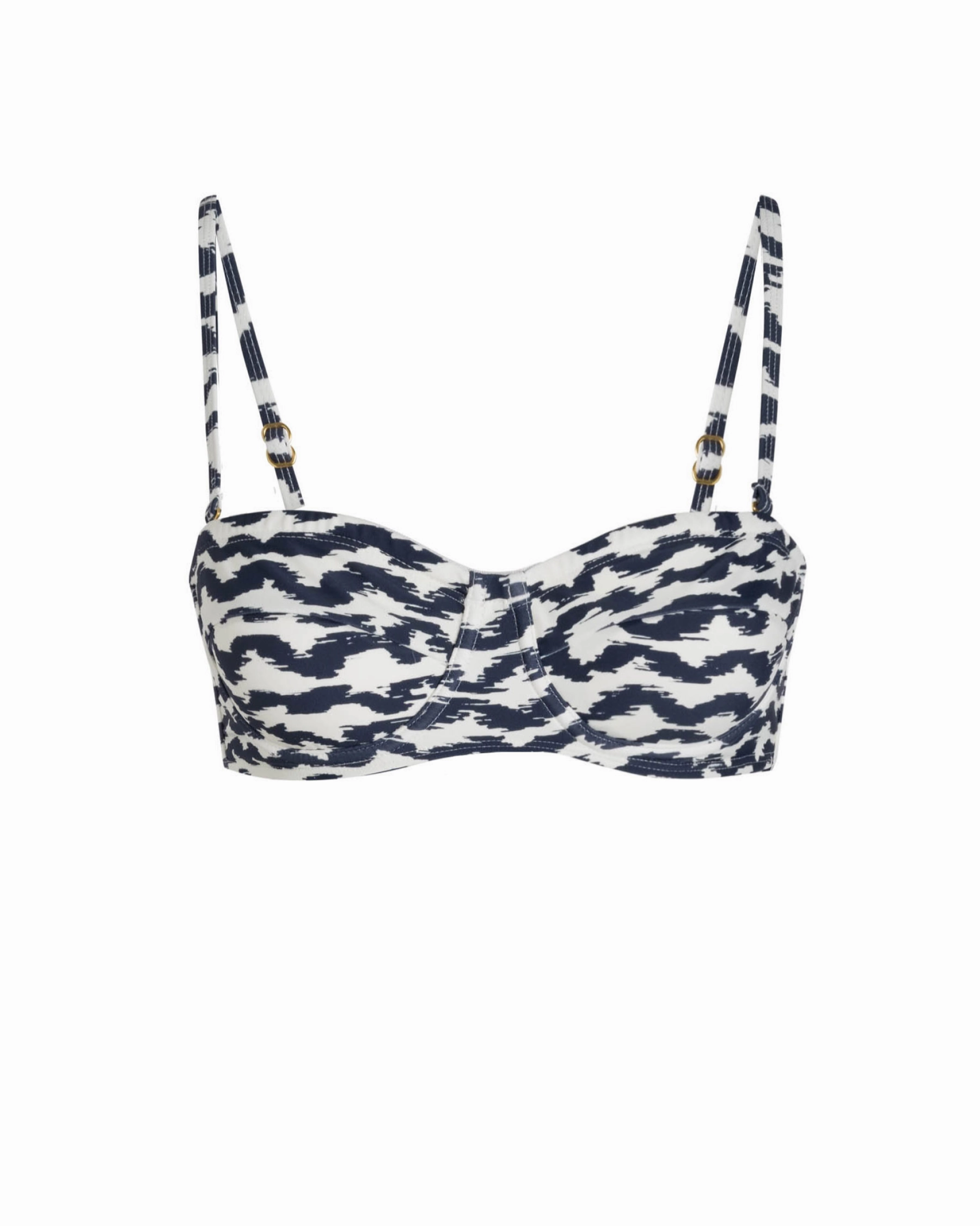 Nellie Top In Elysia Waves Double Layered Fabric Secure Hold