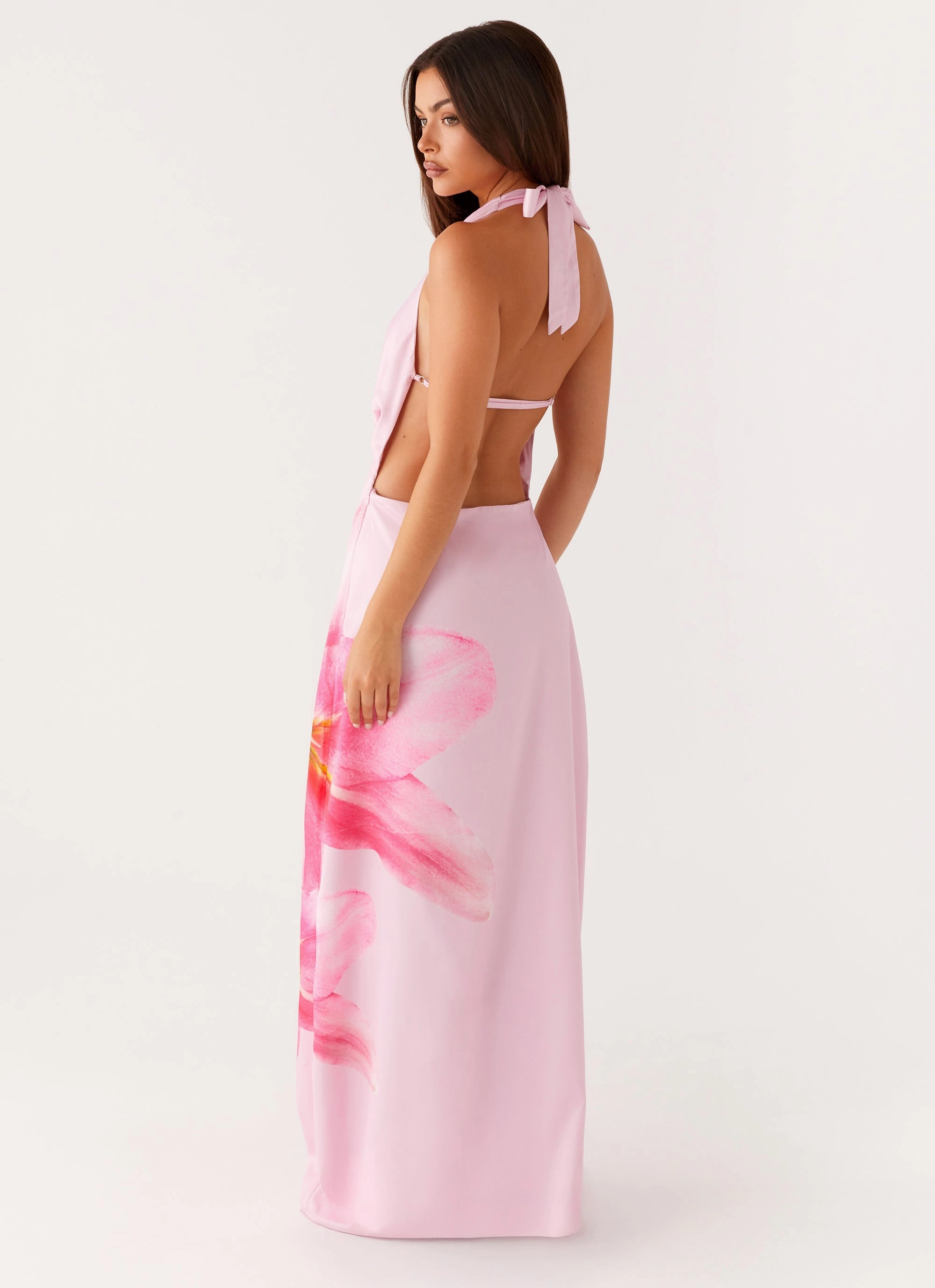 Artistic Flair Versatile Design Bryony Cowl Maxi Dress - Pink