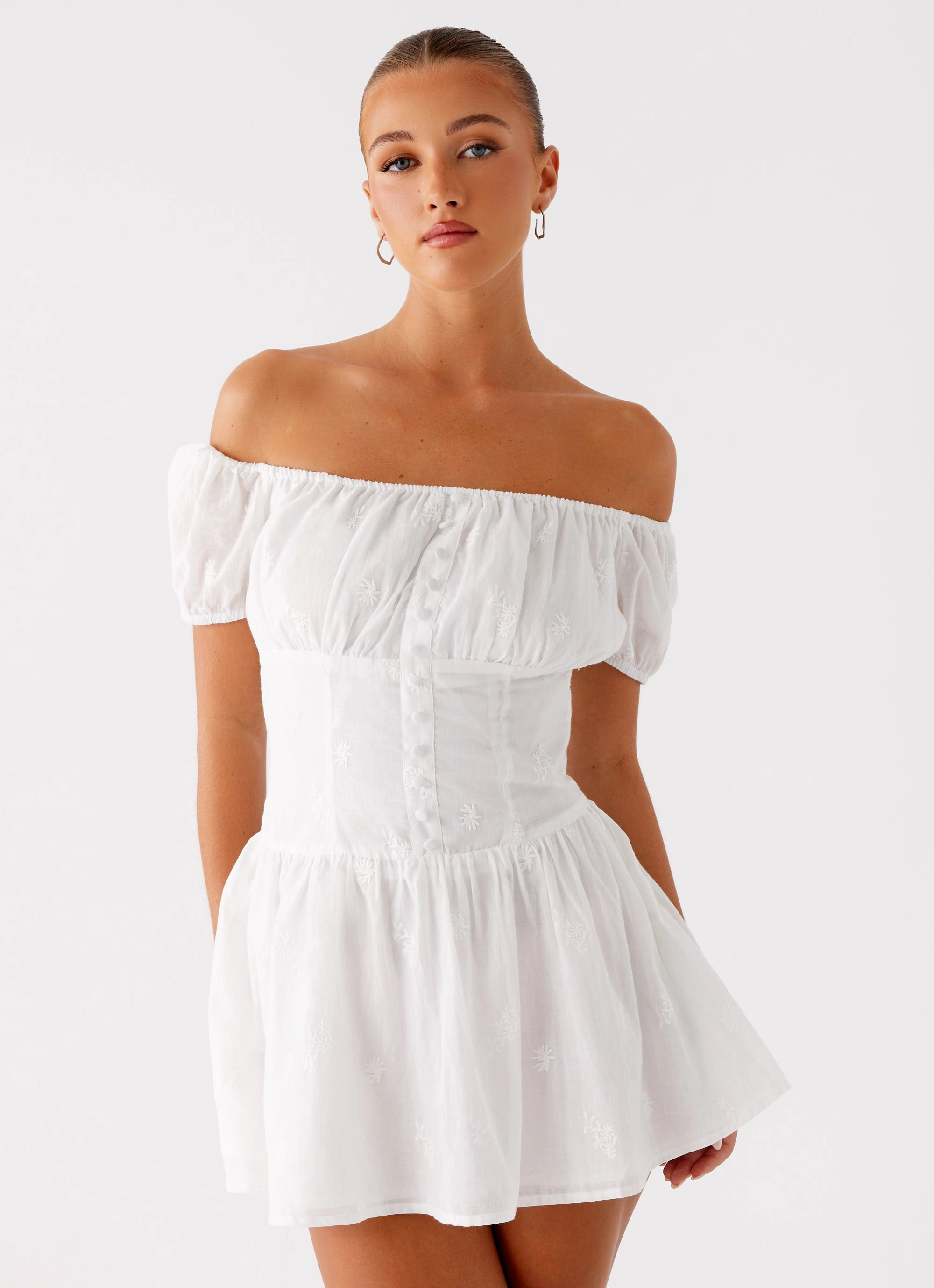 Anthem Mini Dress - Ivory Ceremony Ready