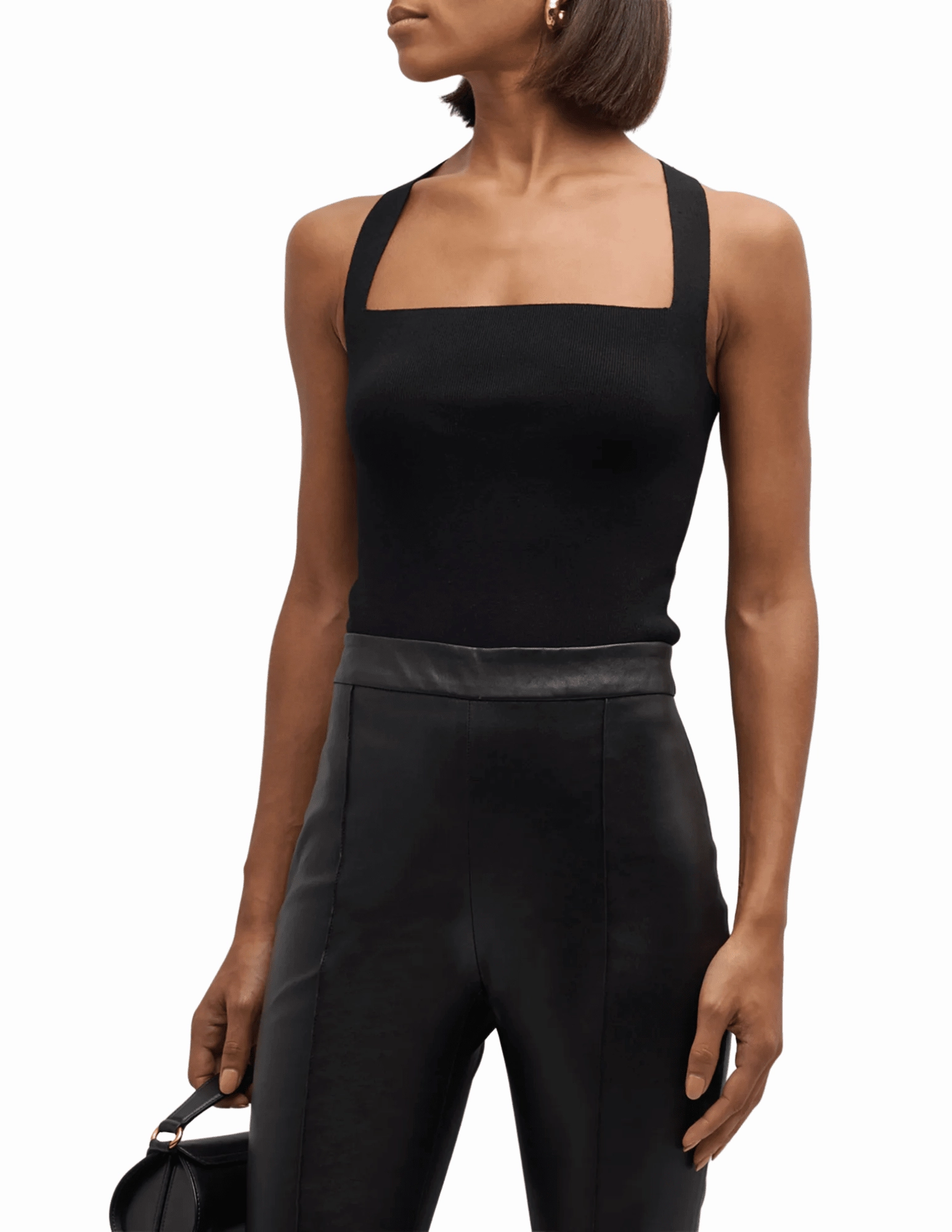 Cult Gaia Crawford Knit Square Knit Top vertical