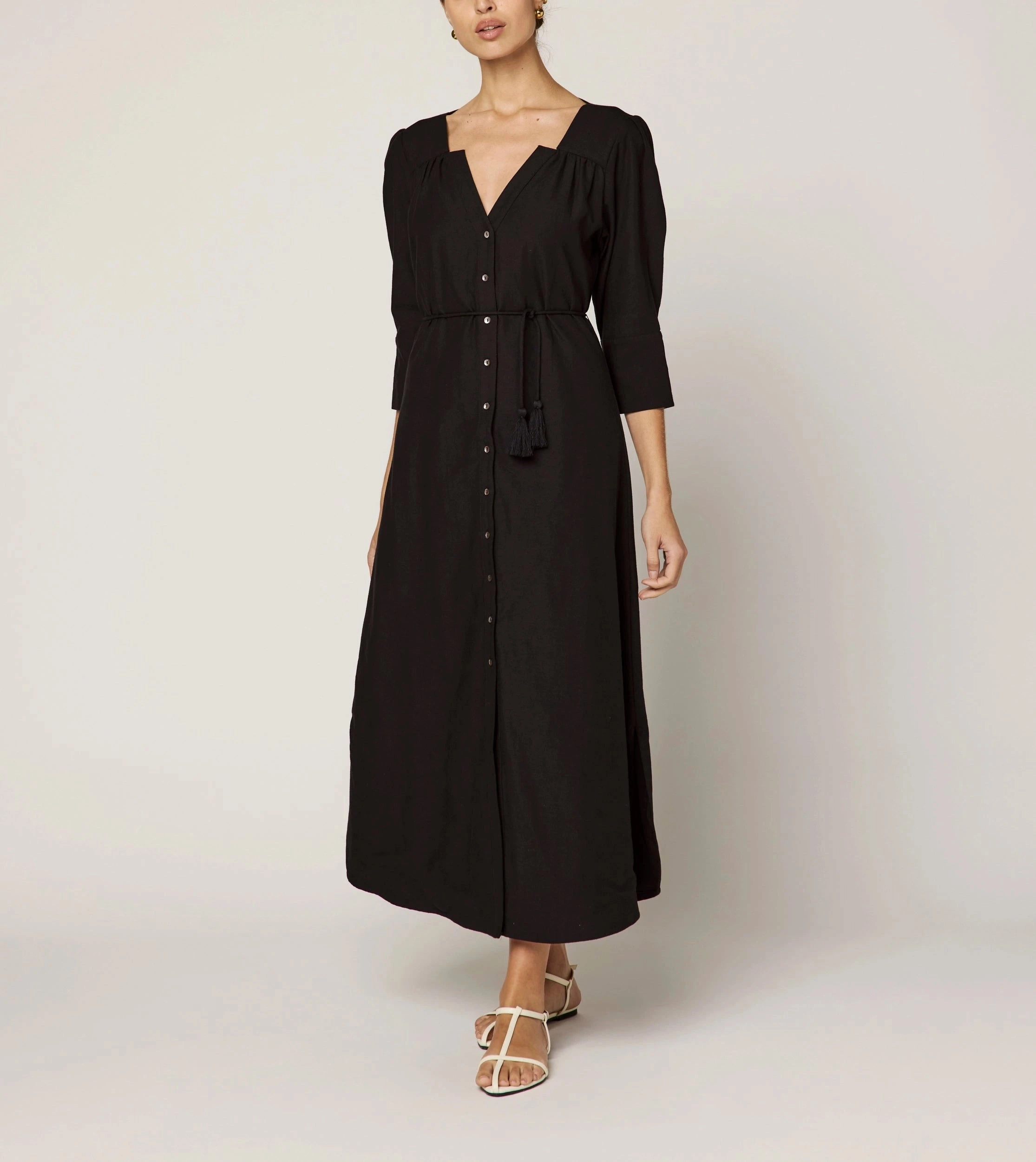Paria Midi Dress | Black Outdoor Apparel