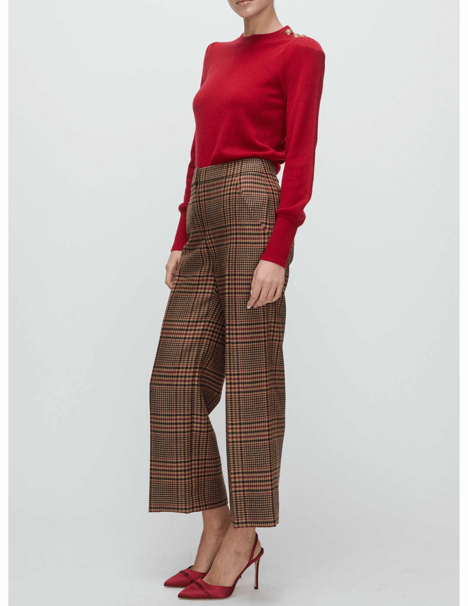 Veronica Beard Nelia Button Cashmere Pullover Summer Style NonToxicCoating