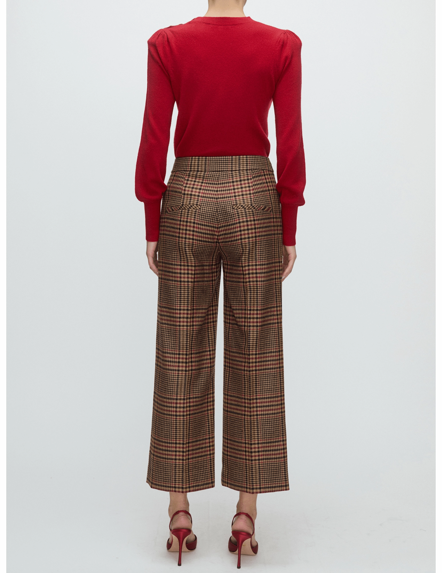 Veronica Beard Nelia Button Cashmere Pullover Relaxed Sweatshirt