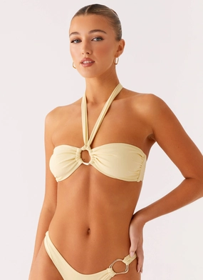 Bright Hues Kivara Bikini Top - Yellow