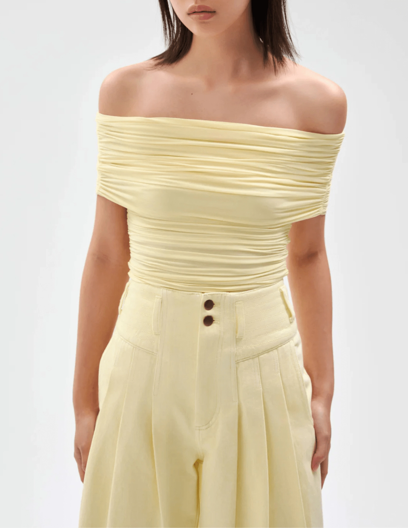 Layering Essential Ronny Kobo Blanchet Off Shoulder Top SALE