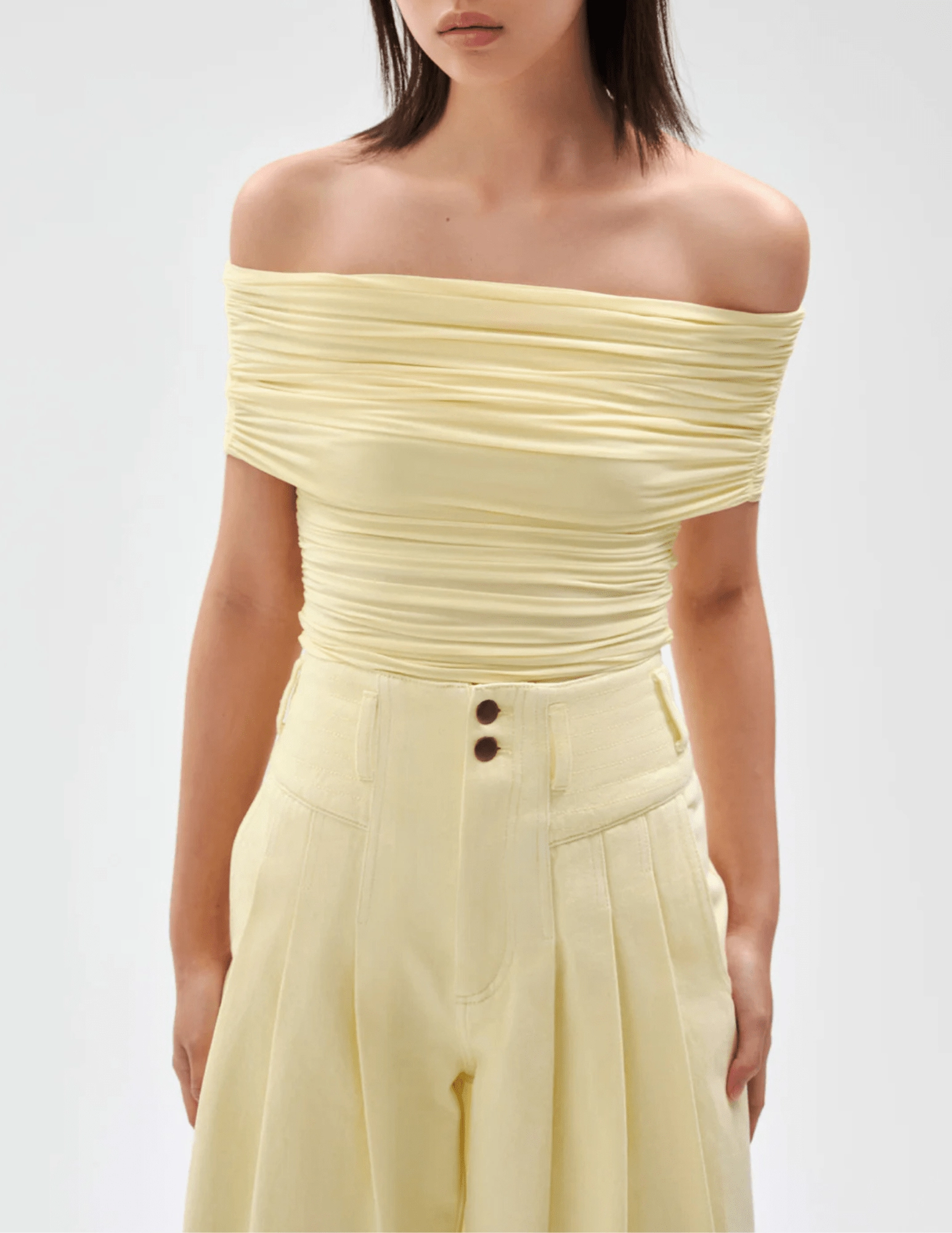 Bloom Soft Light Touch Ronny Kobo Blanchet Off Shoulder Top SALE