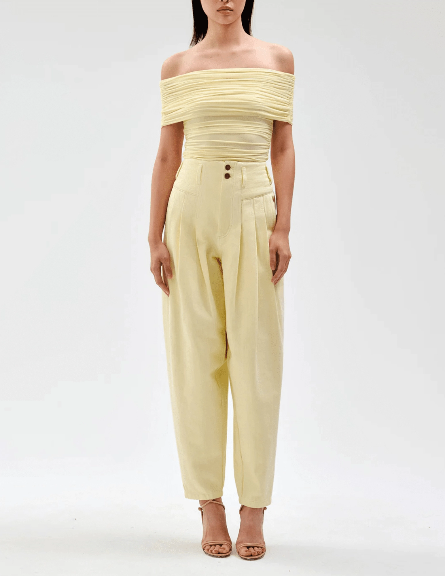 Bright Bloom DurableStitching Ronny Kobo Blanchet Off Shoulder Top SALE