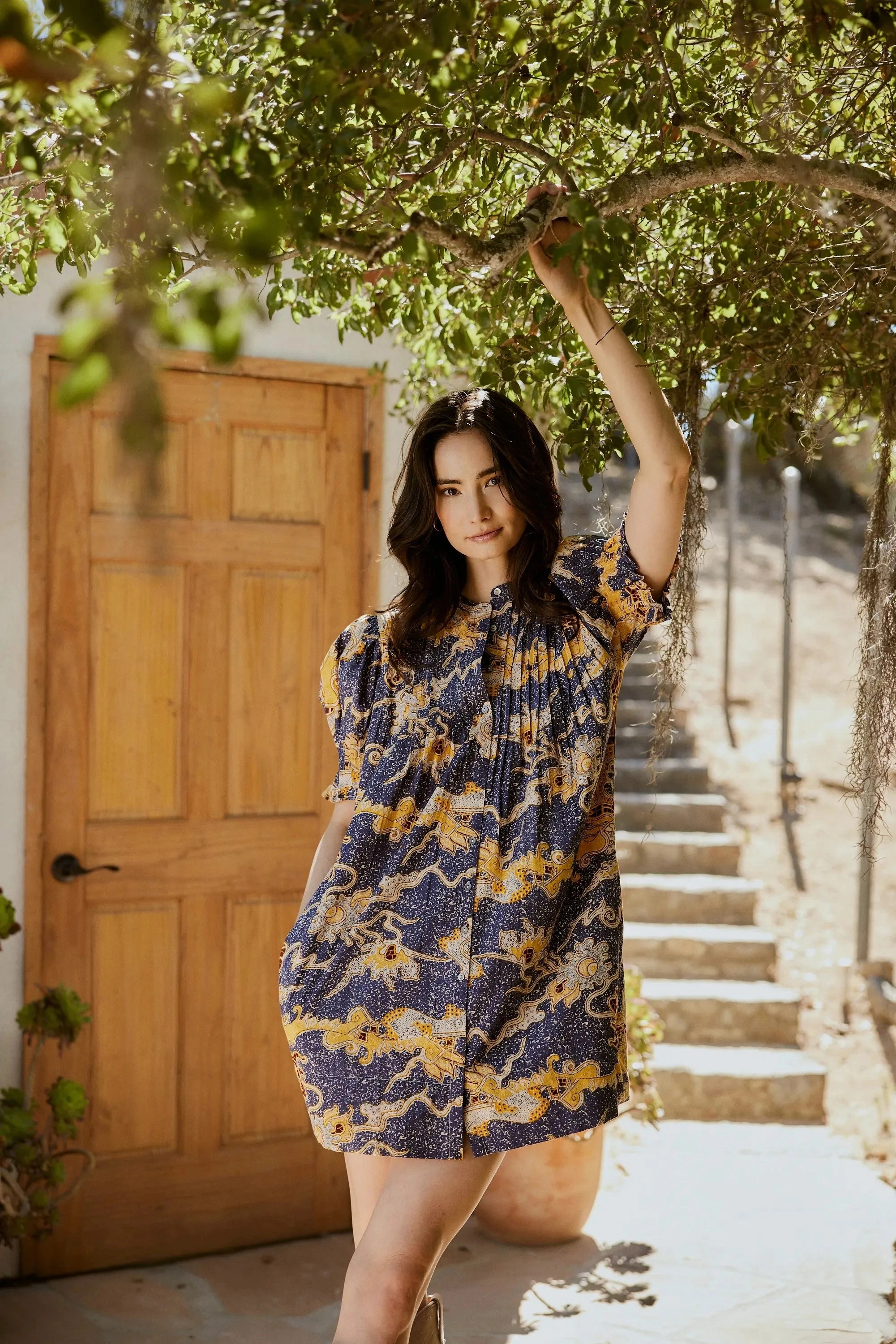 Everyday Comfort Nadia Mini Dress | Blue Castello