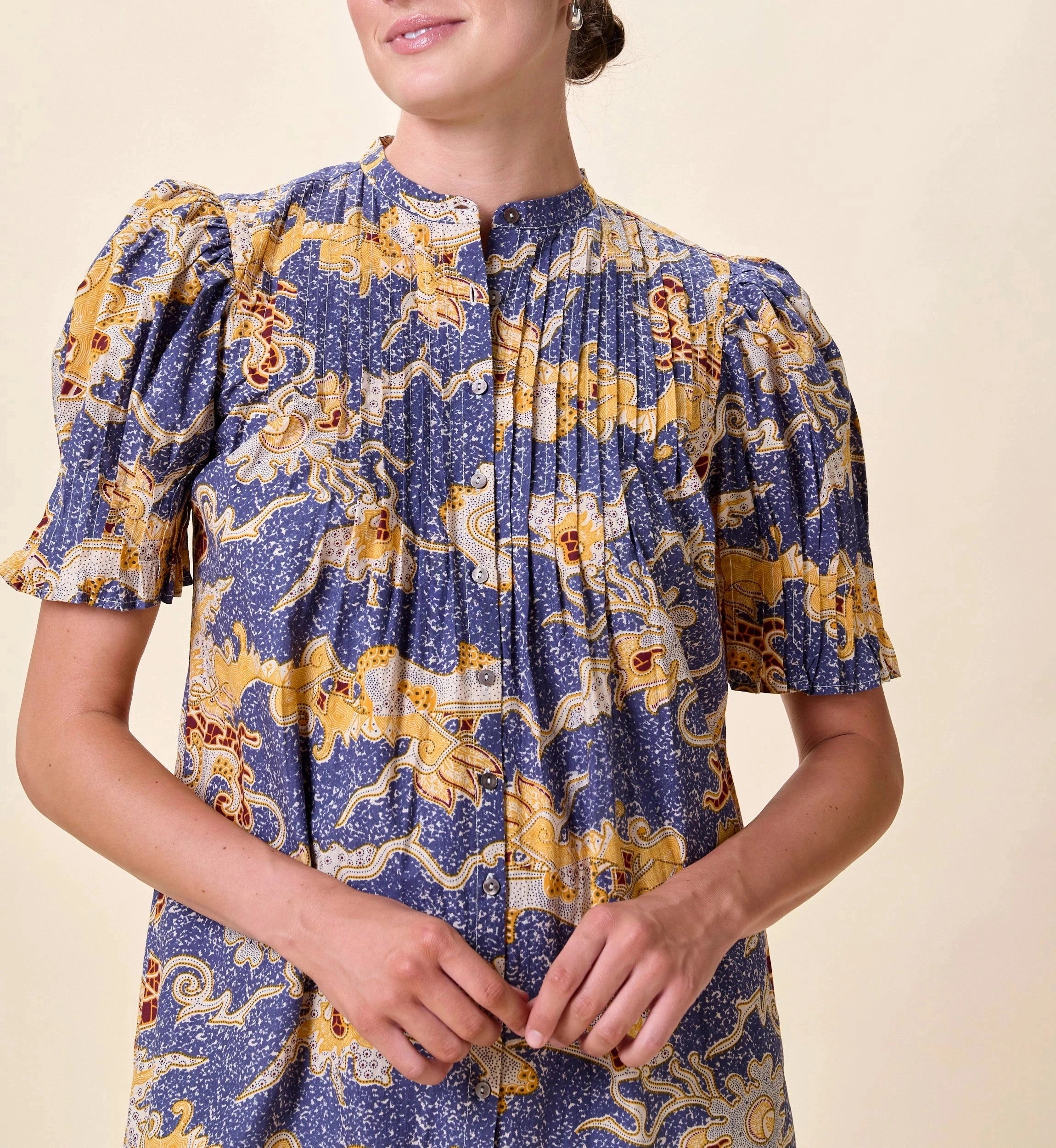 Nadia Mini Dress | Blue Castello Occasion Wear Easy Pairing