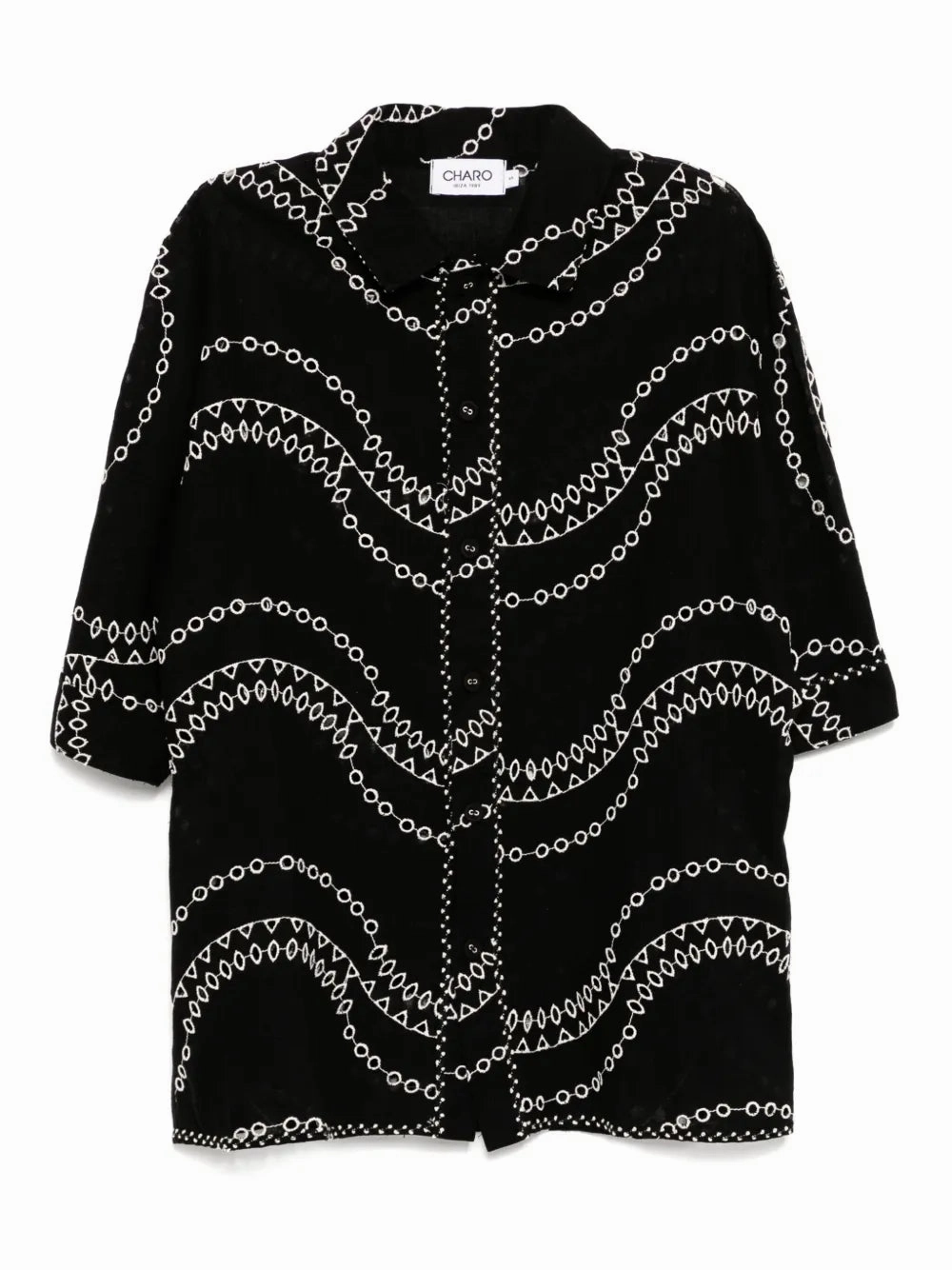 Josie Blouse in Black Low Profile Waistband Integration Reinforced Seam Technique