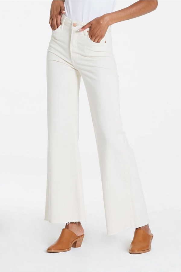 Fiona High Rise Wide Leg Jeans - Wheat Torsion Support Structure