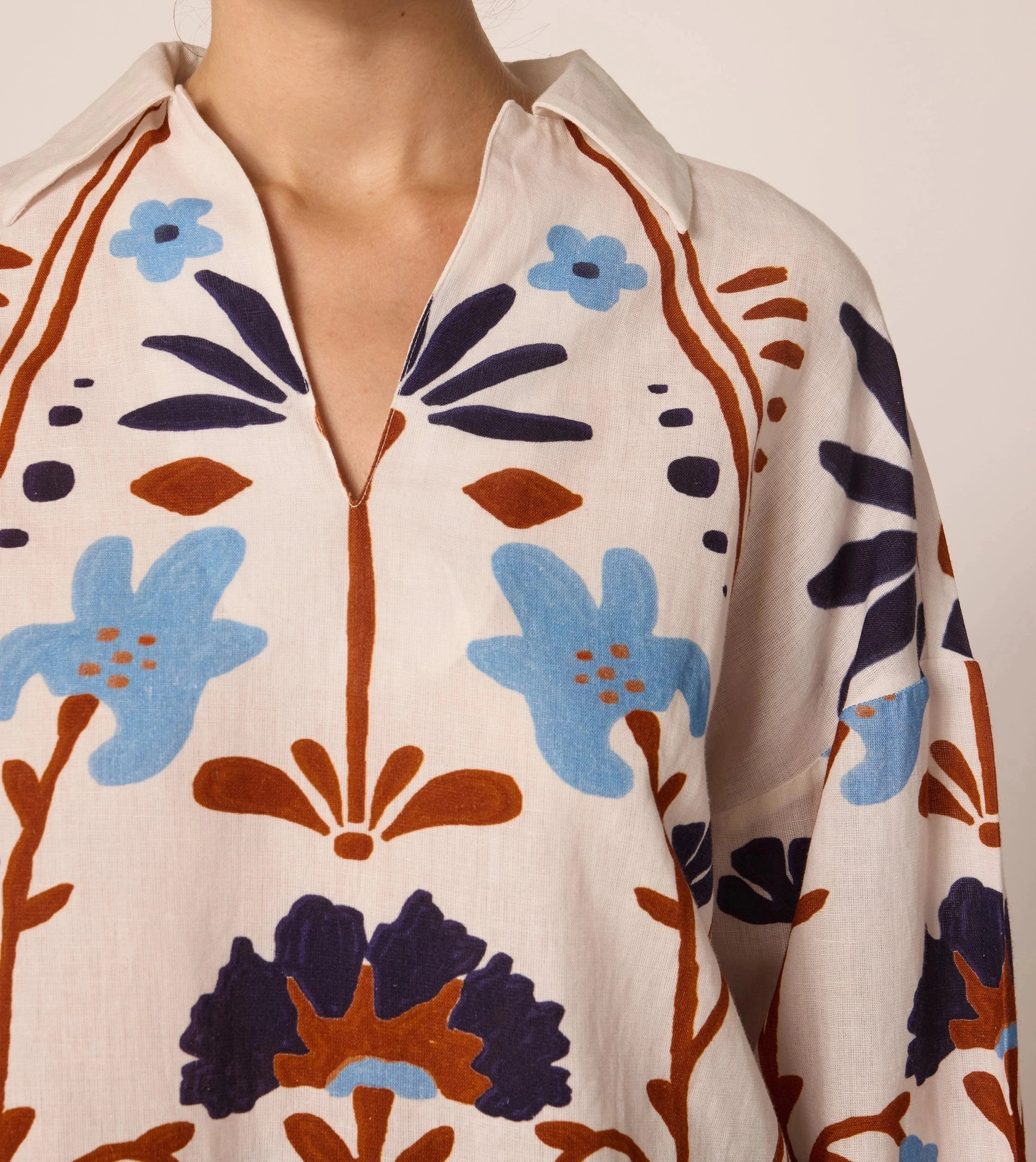 Adjustable Cuffs Activewear Top Miranda Blouse | Liliana