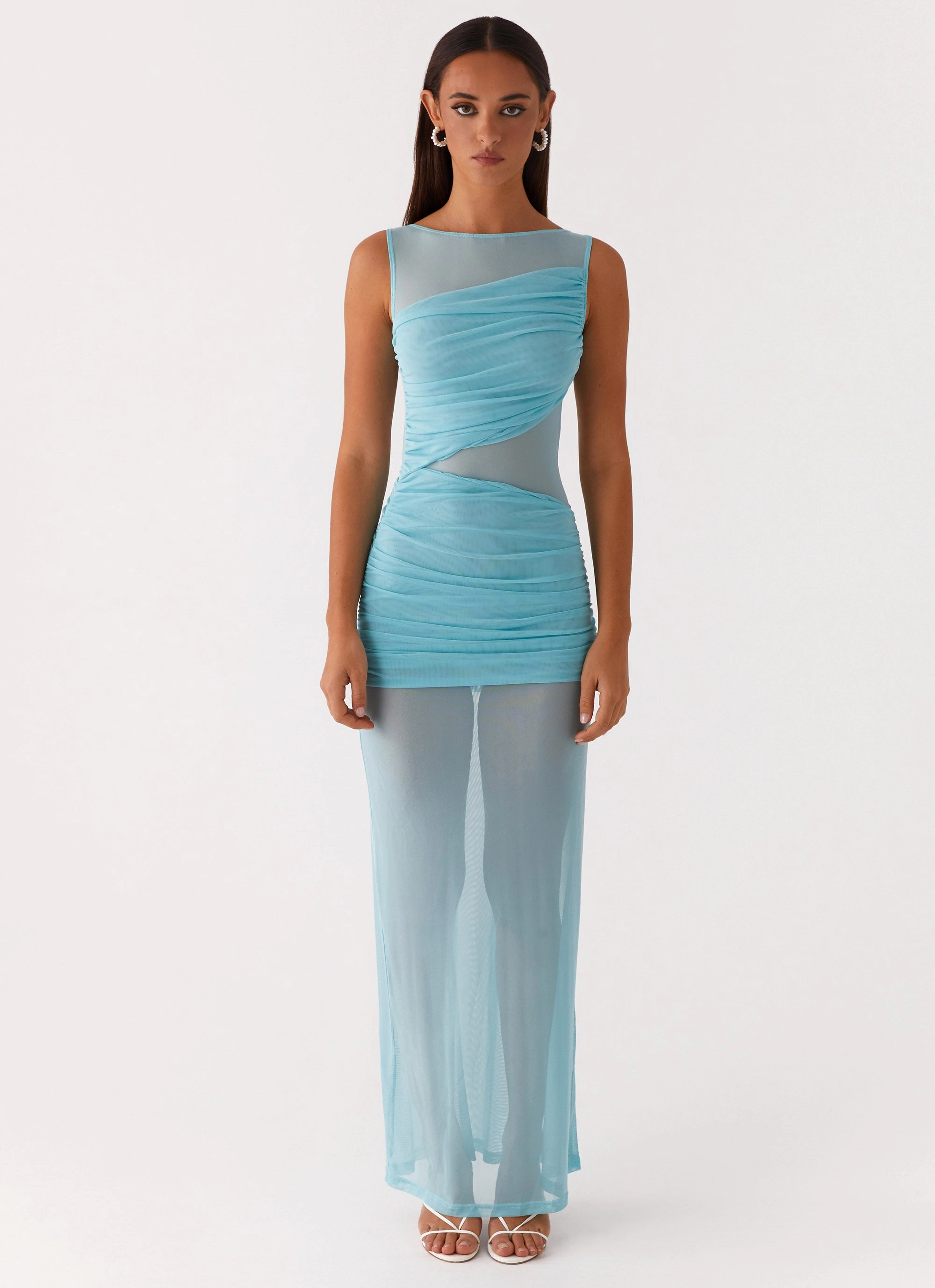 Modern Look Subtle Mood Apollo Maxi Dress - Aqua