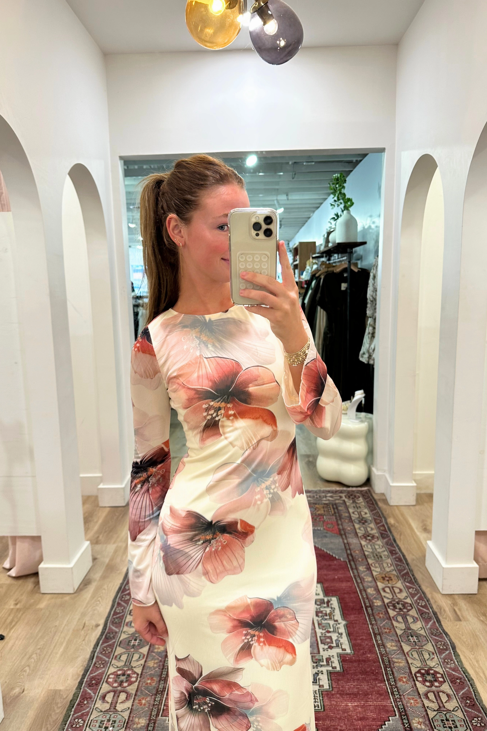 Ariana Floral Maxi Dress Texture Play Timeless Wearable
