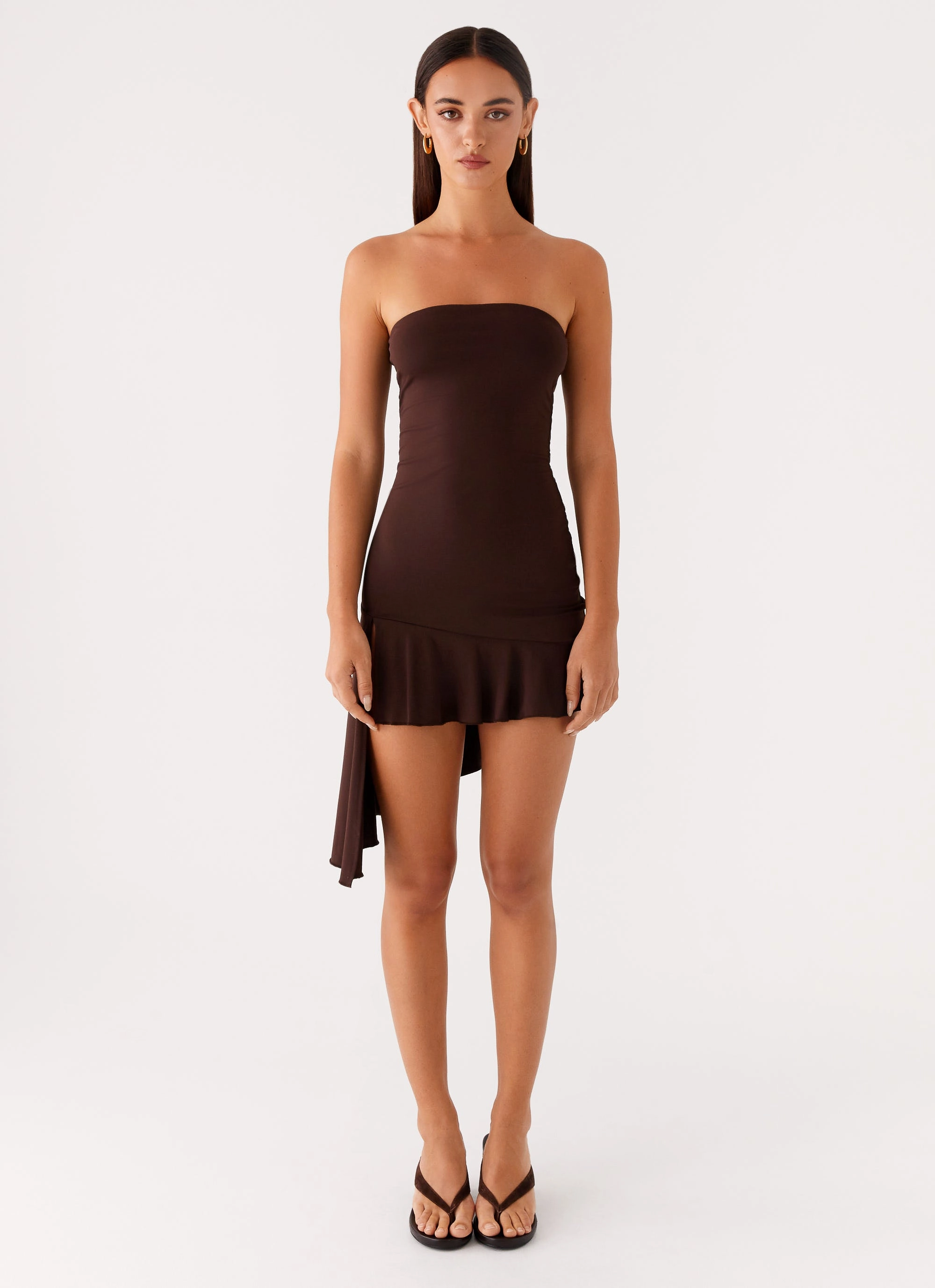 Contemporary Style Formal Choice Arianne Mini Dress - Chocolate