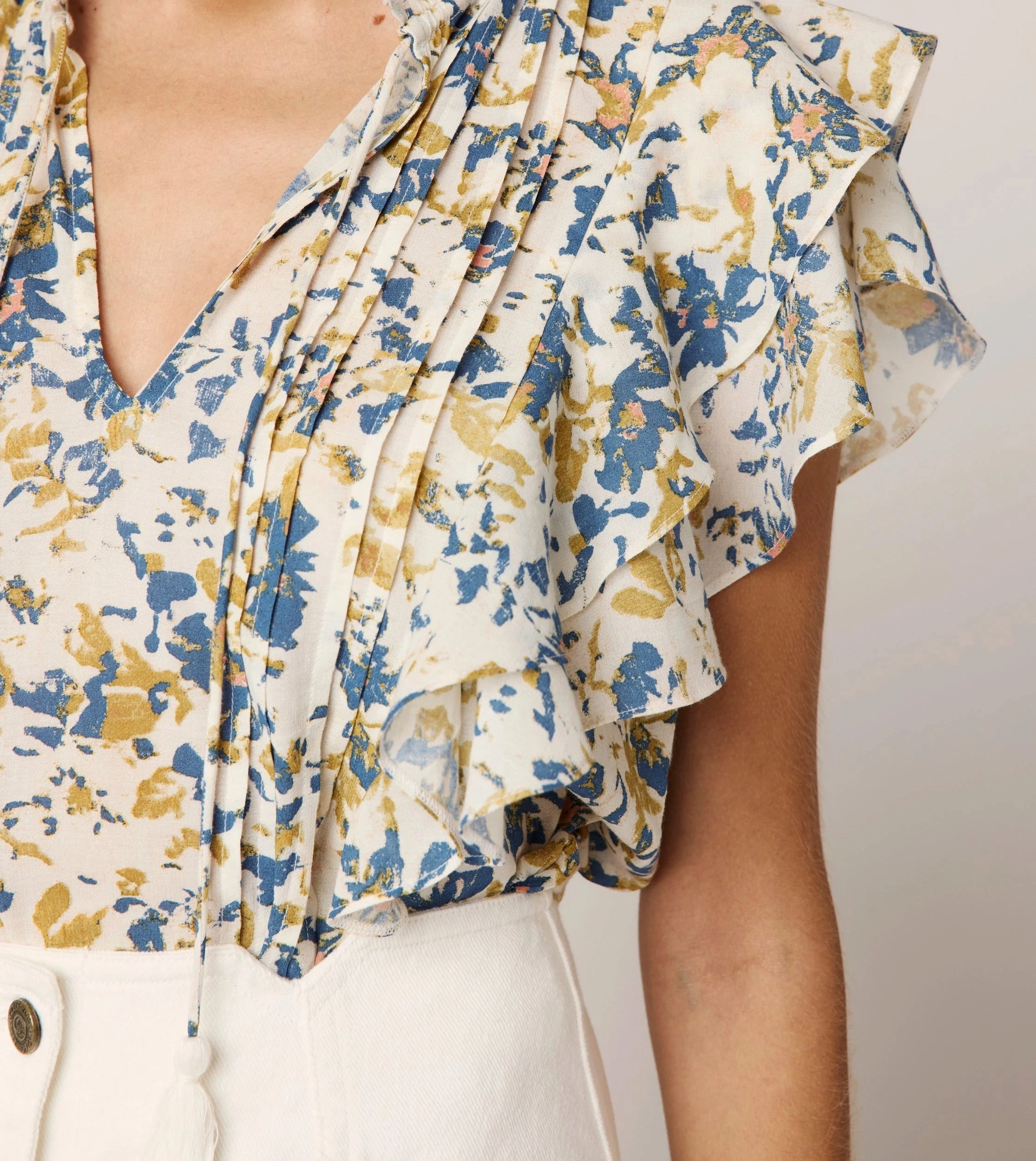 Arista Blouse | Carina Print LightReflective Active Tee