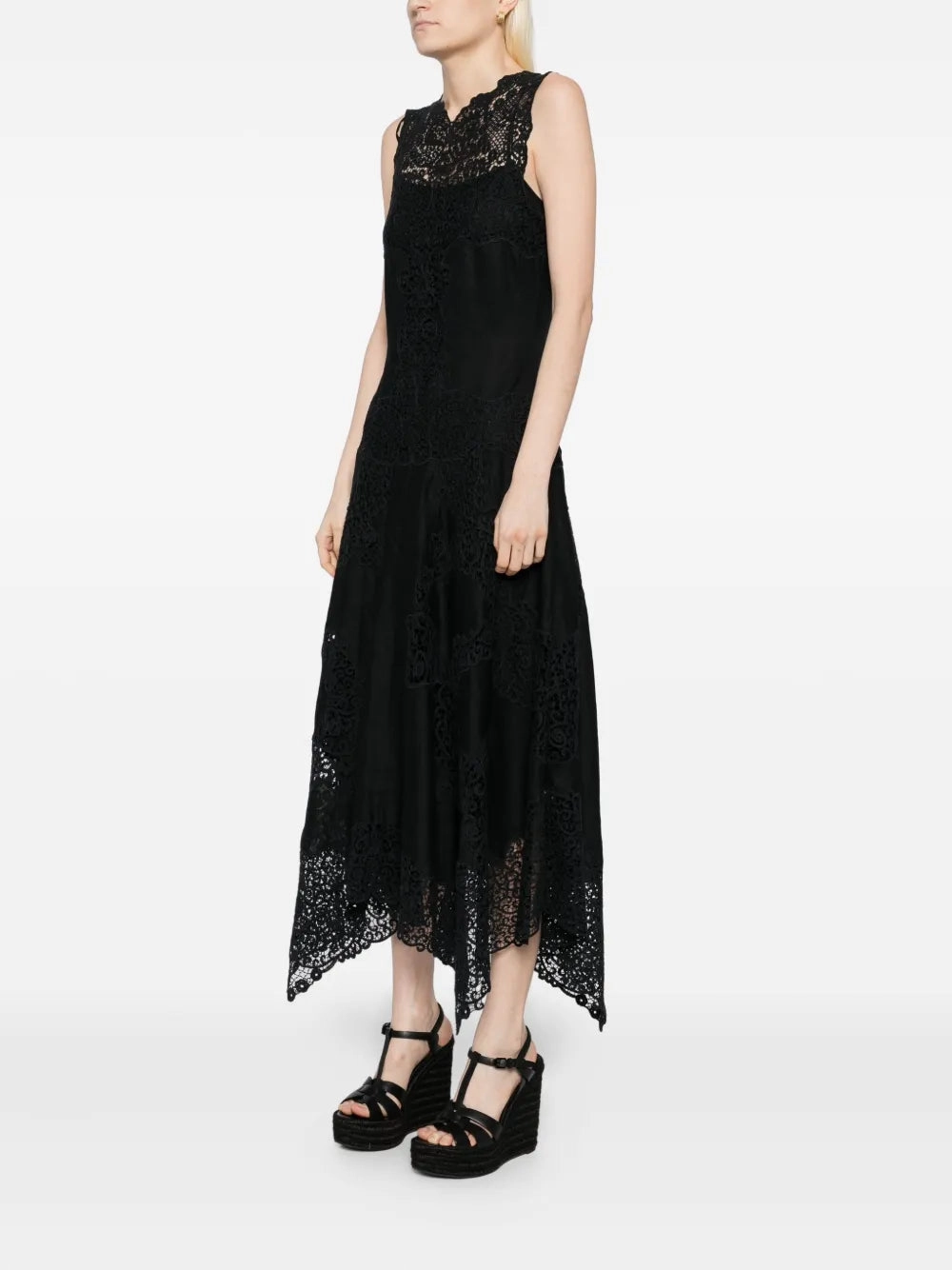 Arlette Dress in Black Polite Color