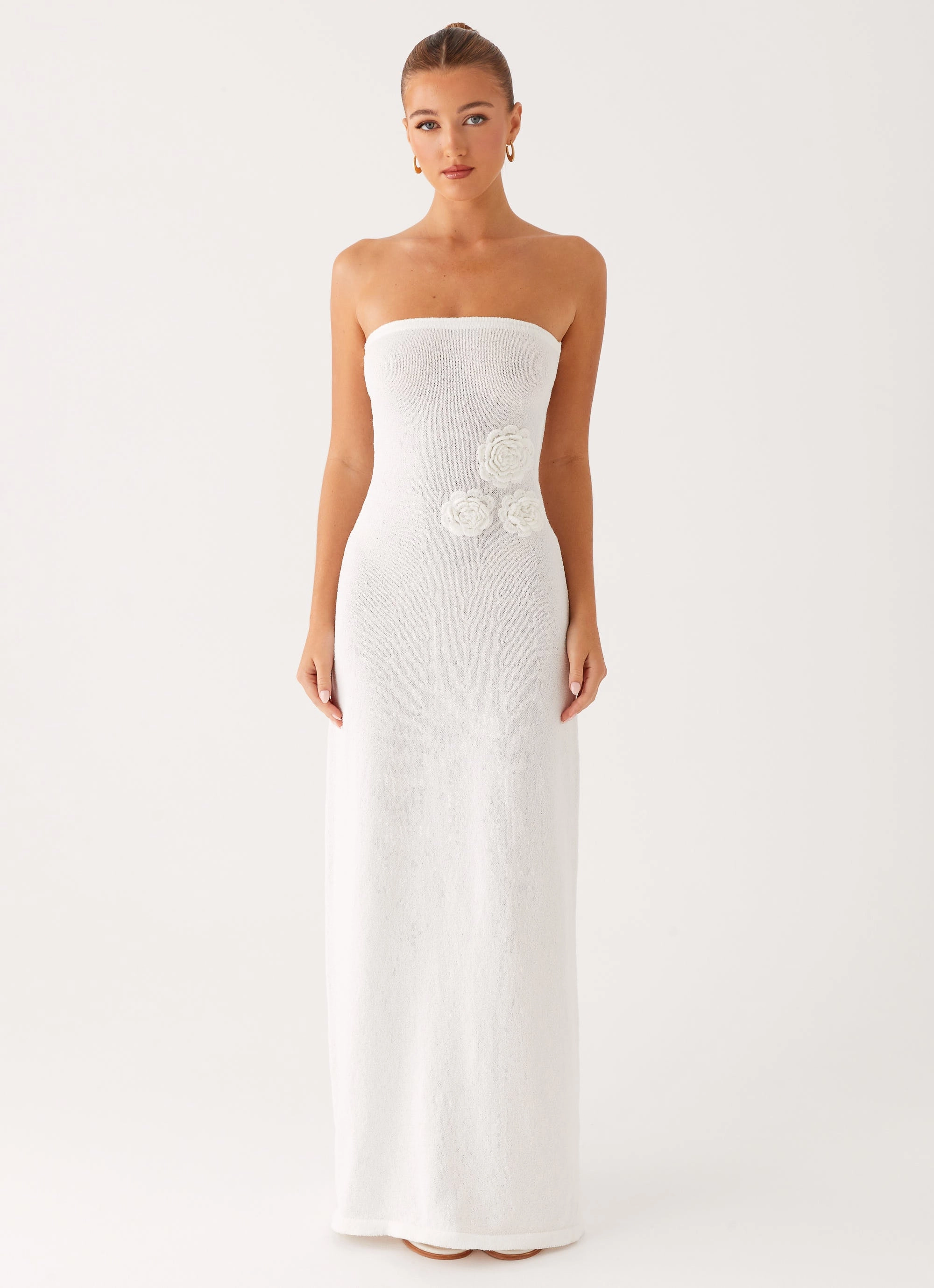 Arli Strapless Maxi Dress - Ivory Effortless Piece