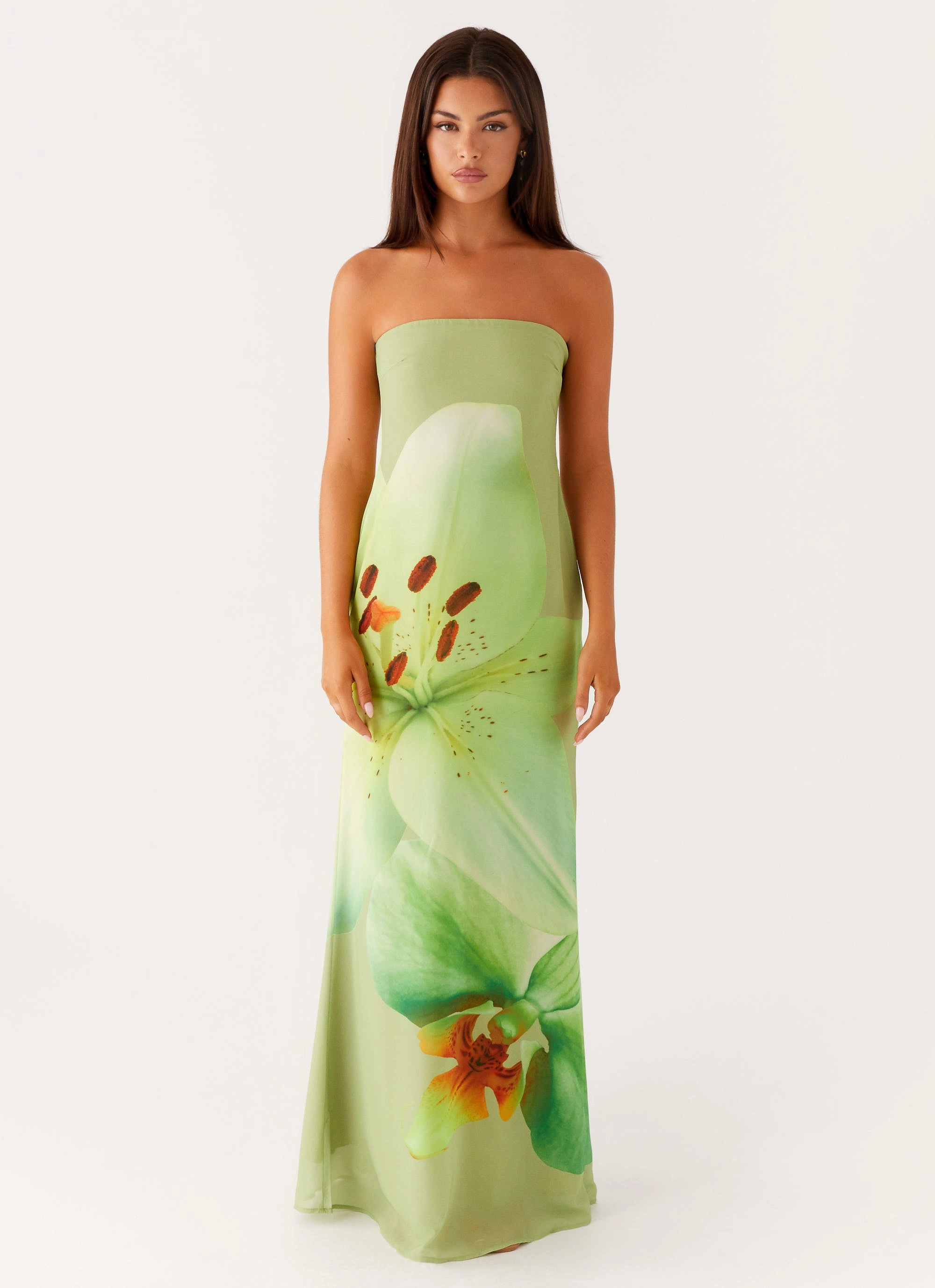 Darcy Maxi Dress - Green Floral Emerging-Brand