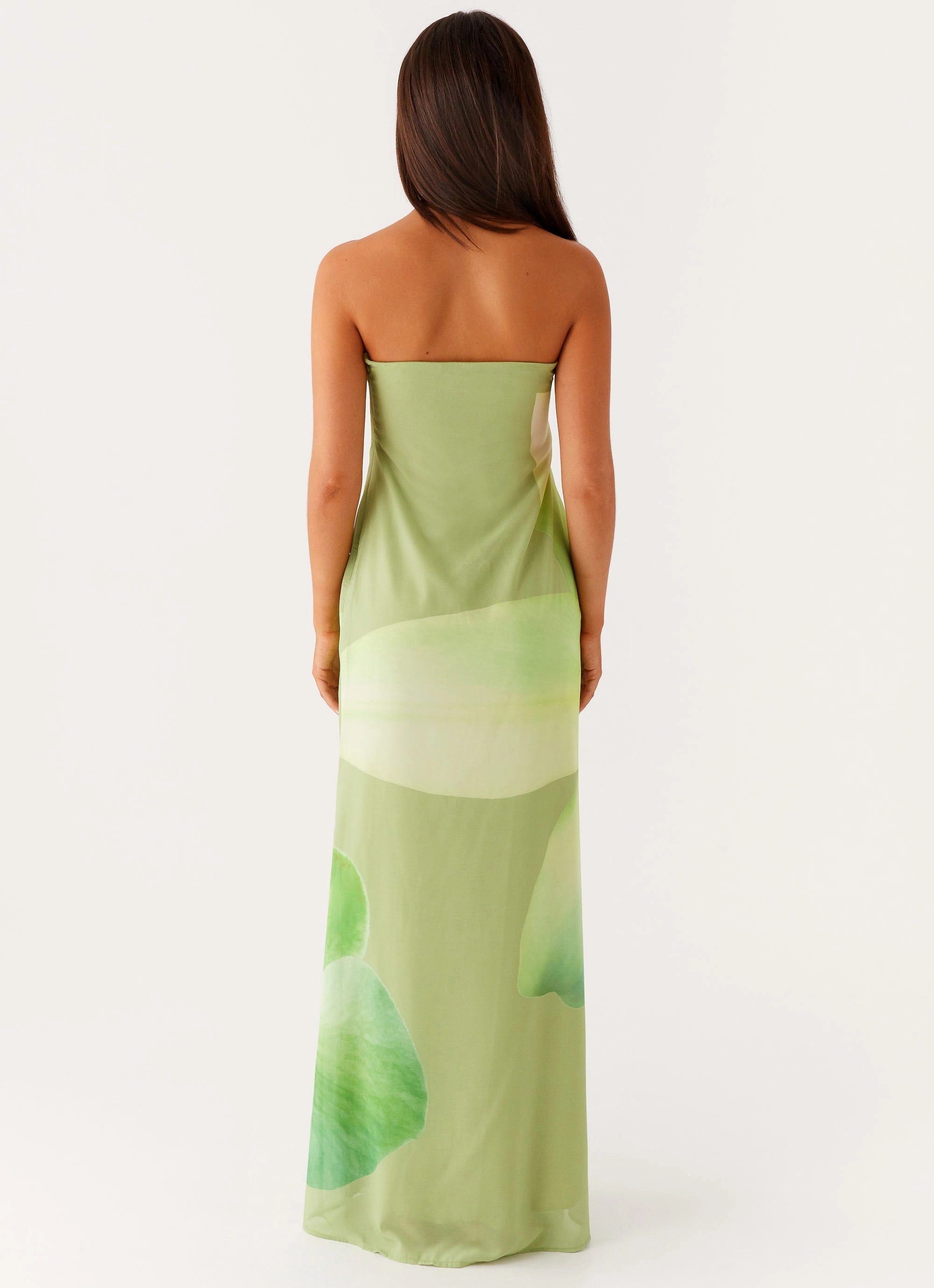 Darcy Maxi Dress - Green Floral Chic Statement All Inclusive